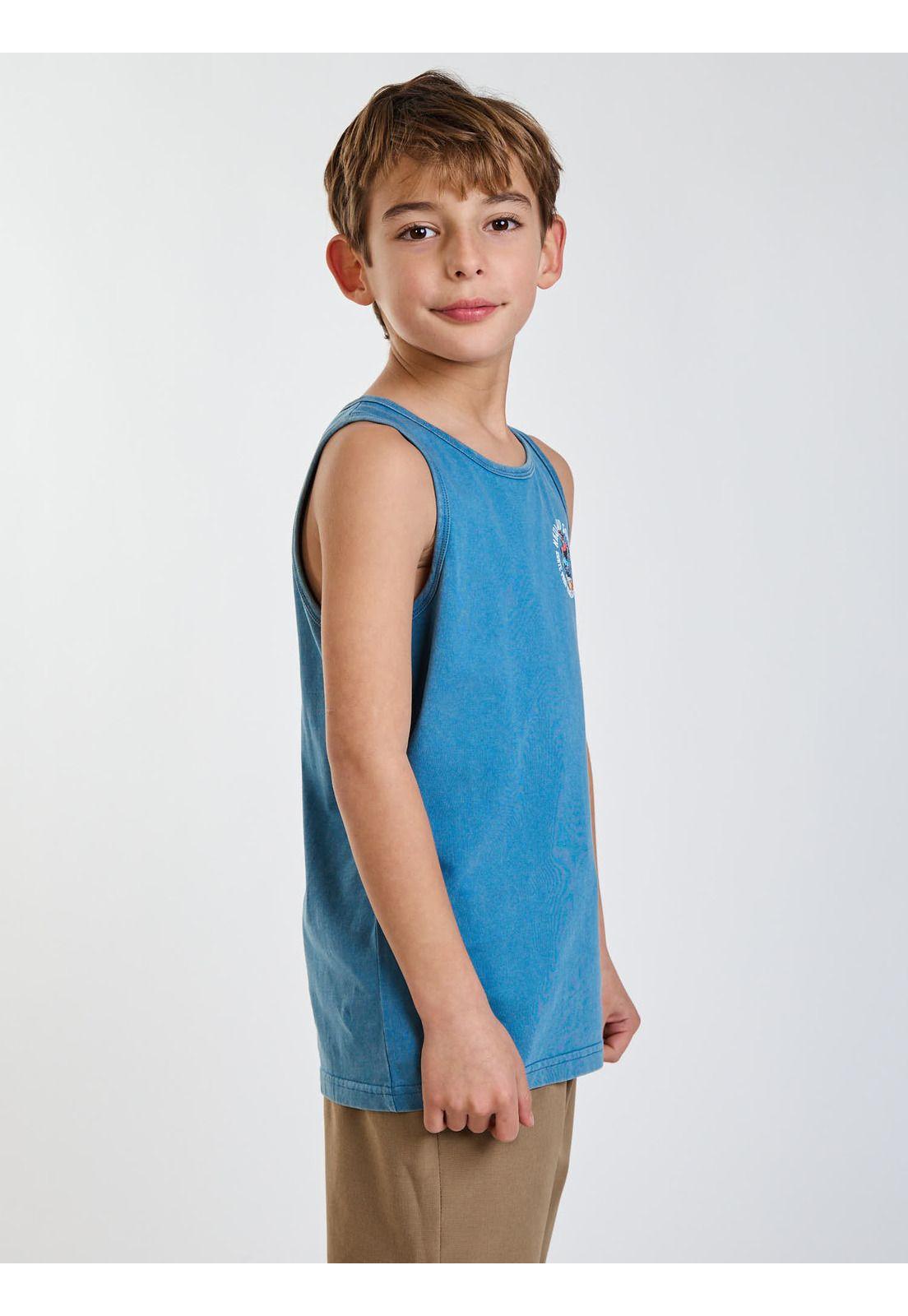 Polera SM Skate Celeste Infantil Maui and Sons-2