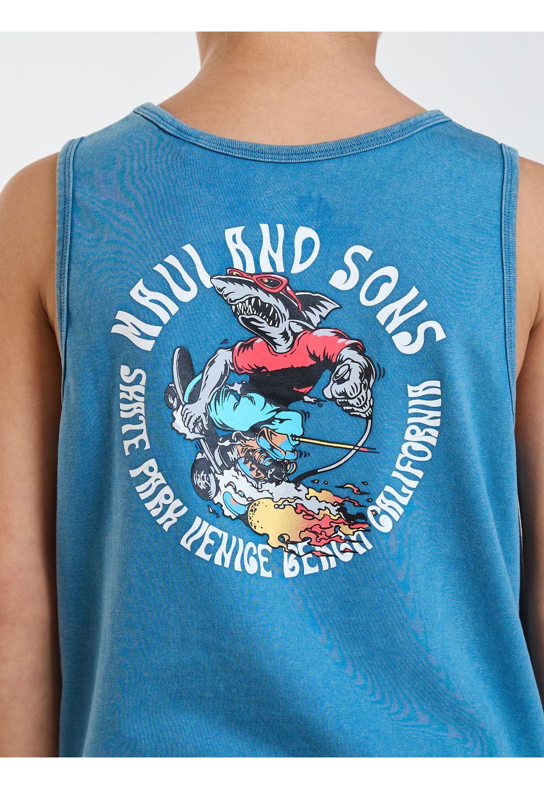 Polera SM Skate Celeste Infantil Maui and Sons-3