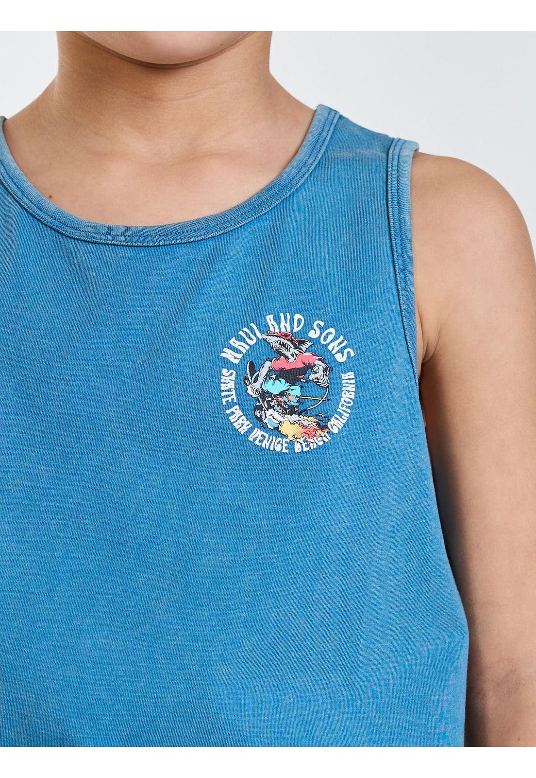 Polera SM Skate Celeste Infantil Maui and Sons-5