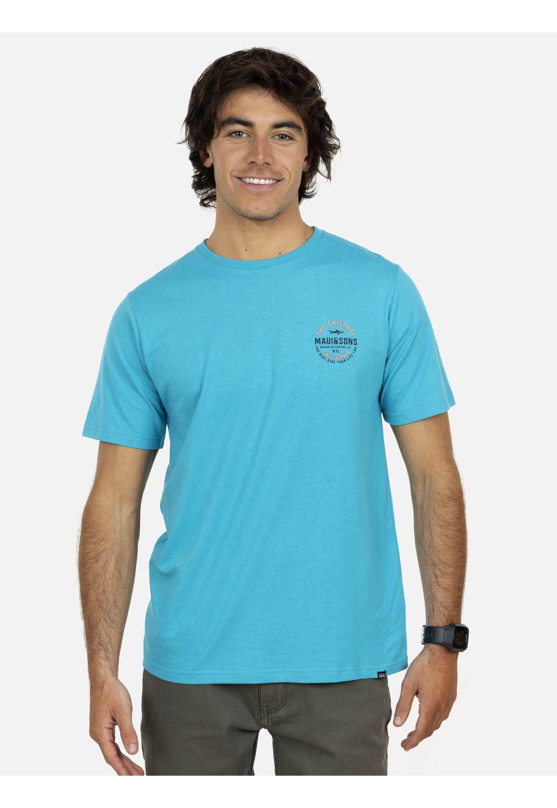 Polera  Hombre Celeste 5P358-MV22 Maui And Sons-0