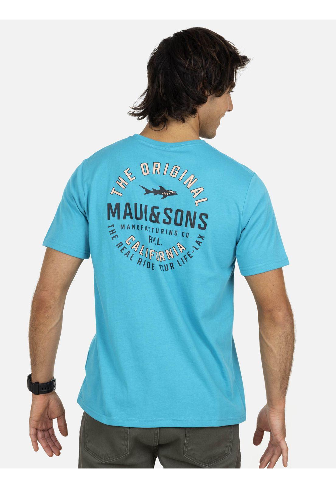 Polera  Hombre Celeste 5P358-MV22 Maui And Sons-1