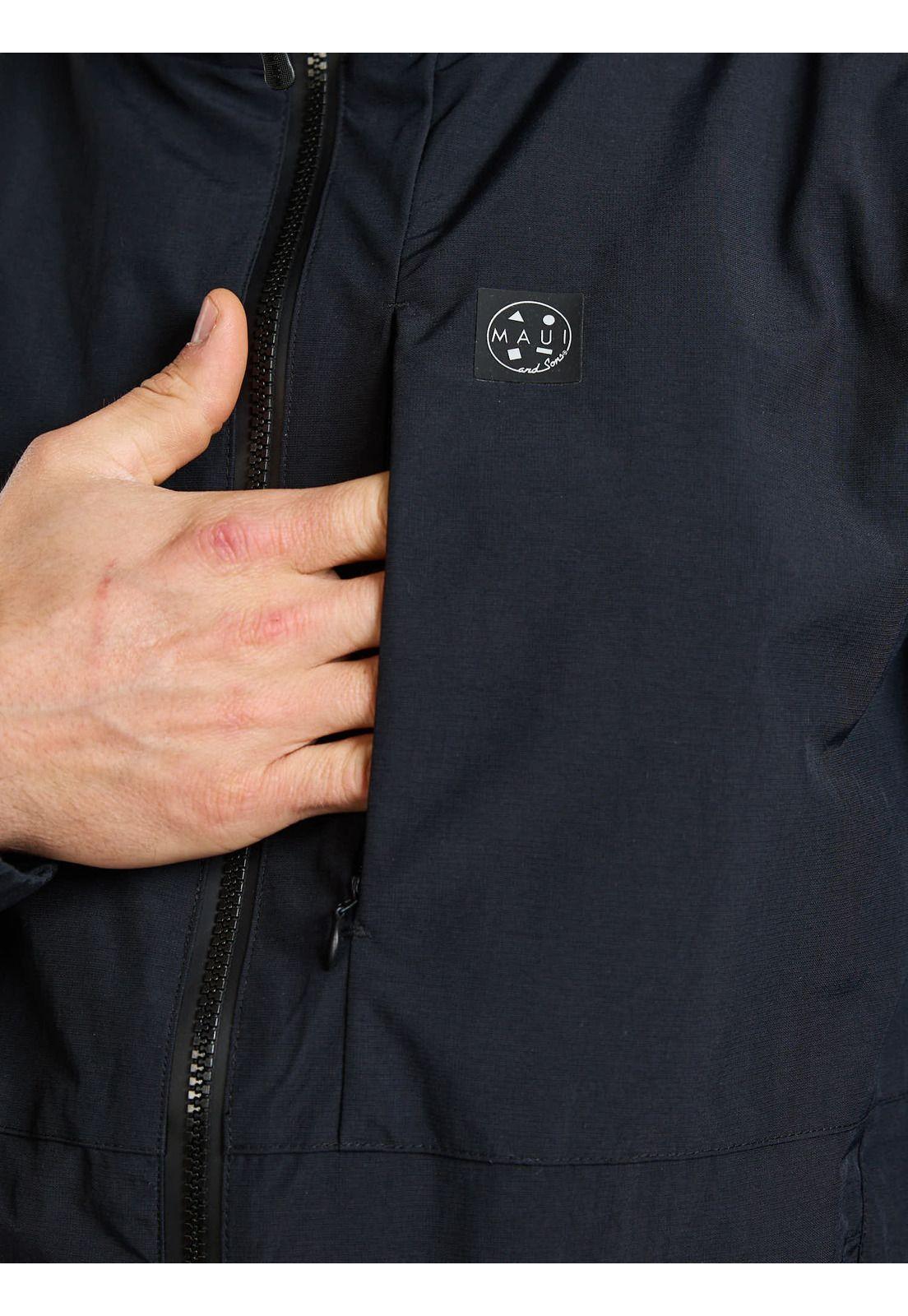 Cortaviento Wave Negro Hombre Maui and Sons-3
