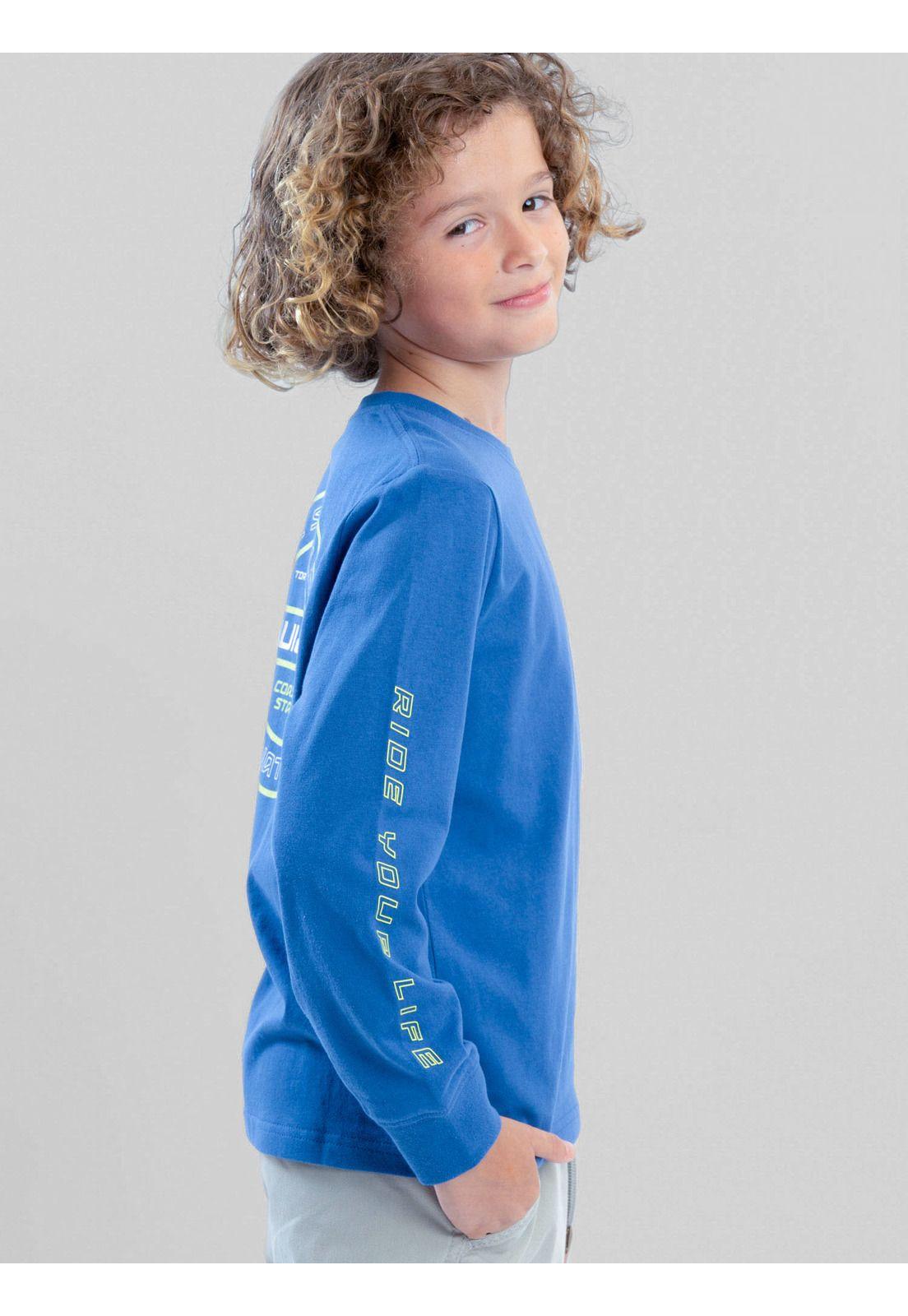 Polera ML Lowtide Celeste Infantil Maui And Sons-1