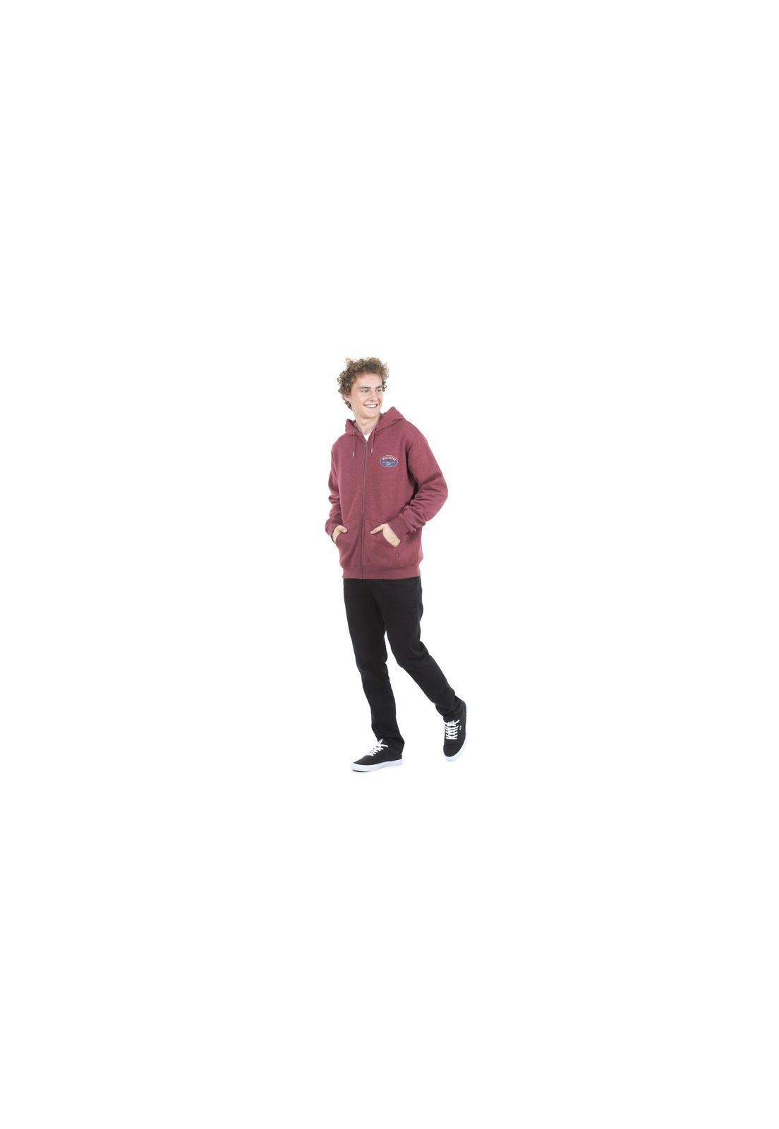 Poleron Fullzipper Hombre 5O993-MI20 Burdeo-3