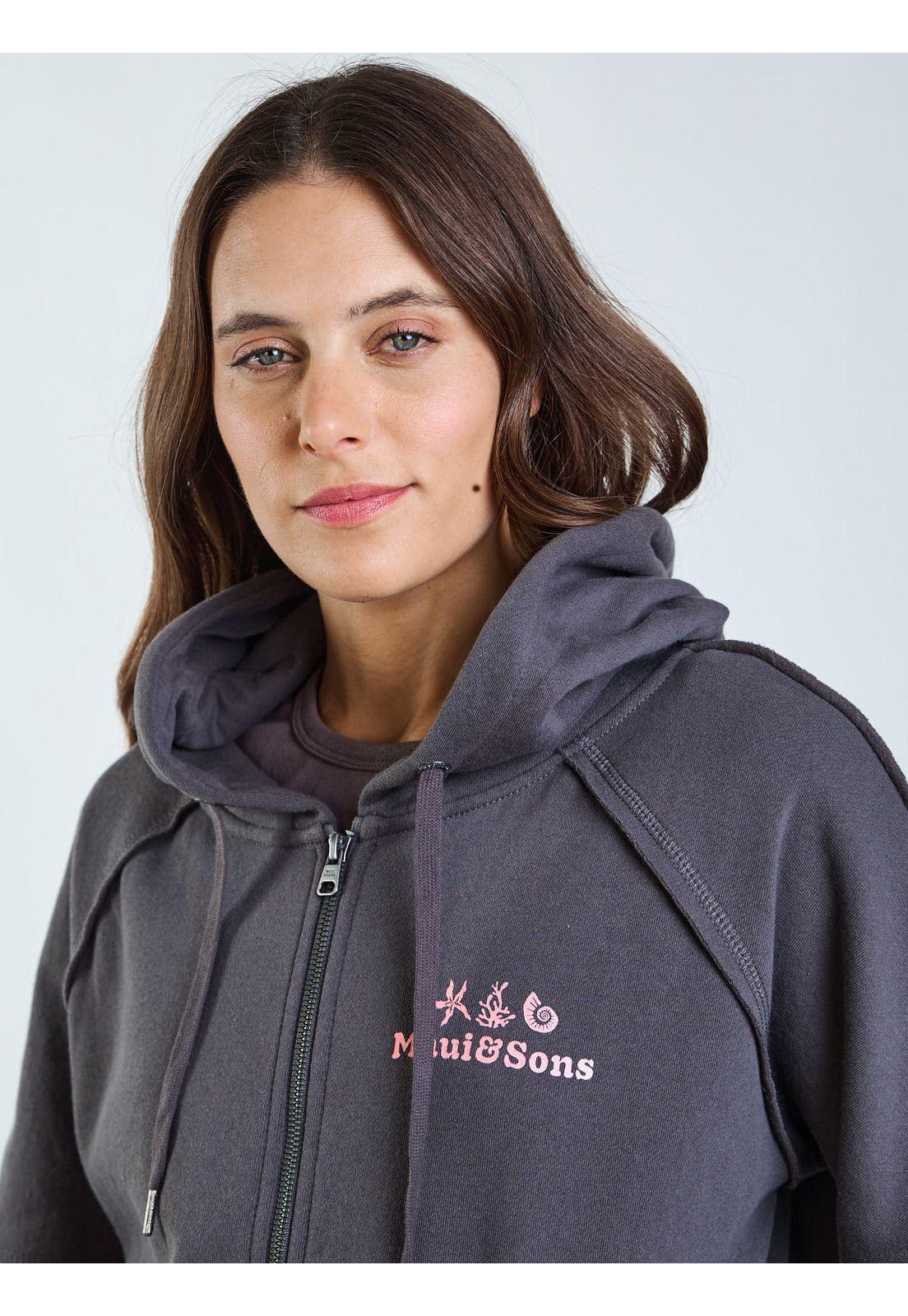 Poleron FZ Keanu Gris Mujer Maui and Sons-4