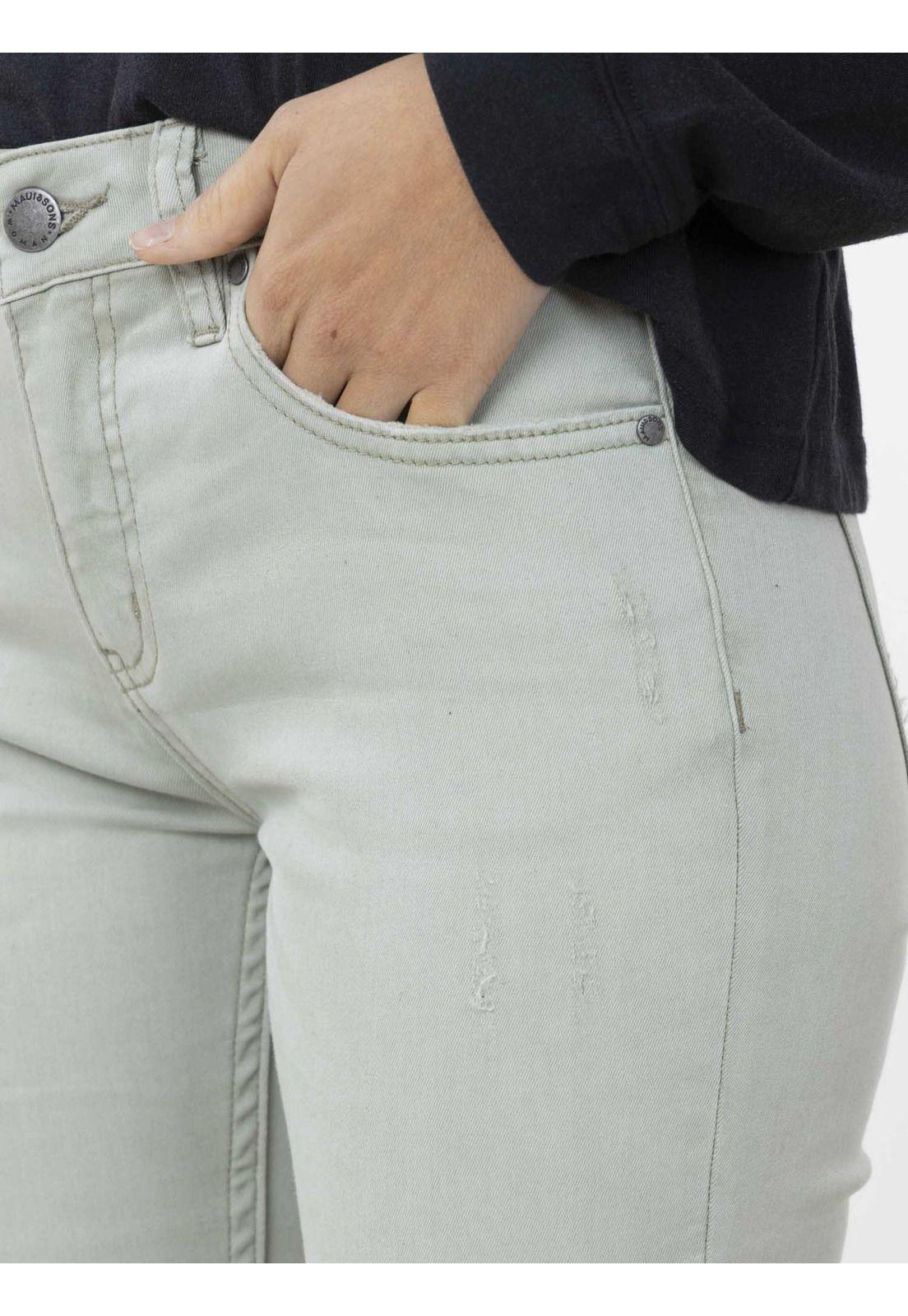 Pantalon SUMMER JEANS Mujer Verde Maui and Sons-2