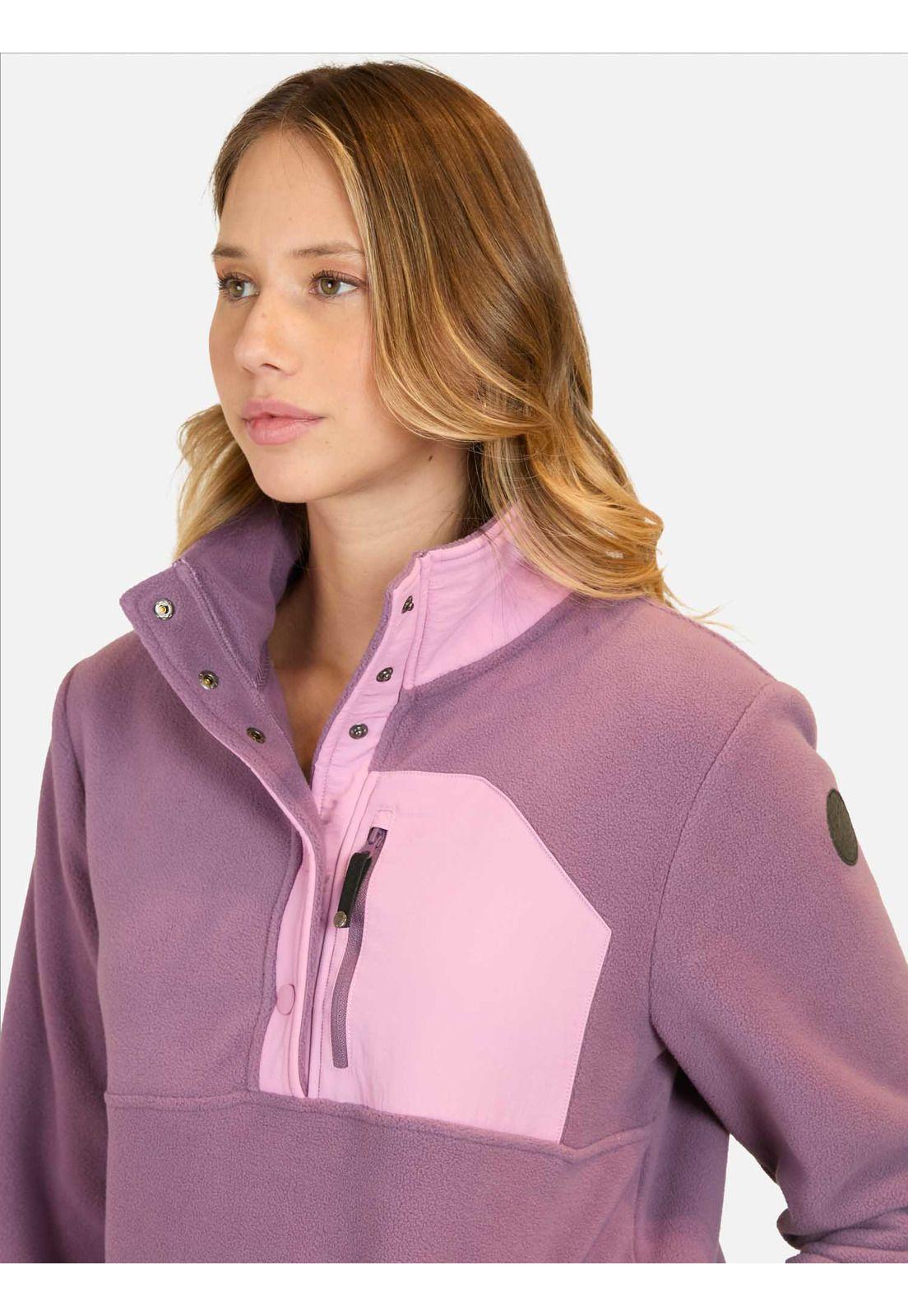 Poleron Micropolar Palm Morado Mujer Maui And Sons-2