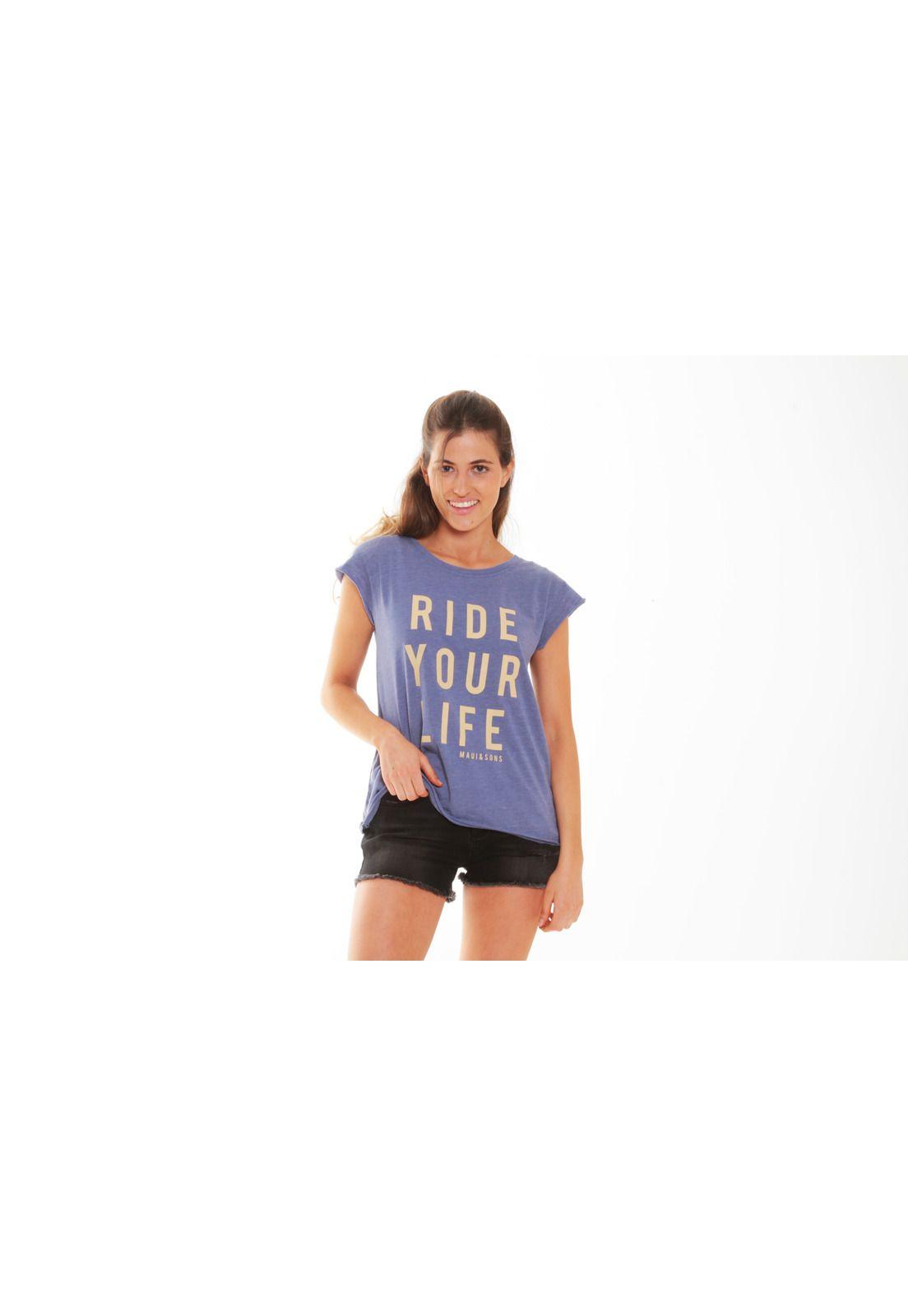 Polera Mujer Azul-0