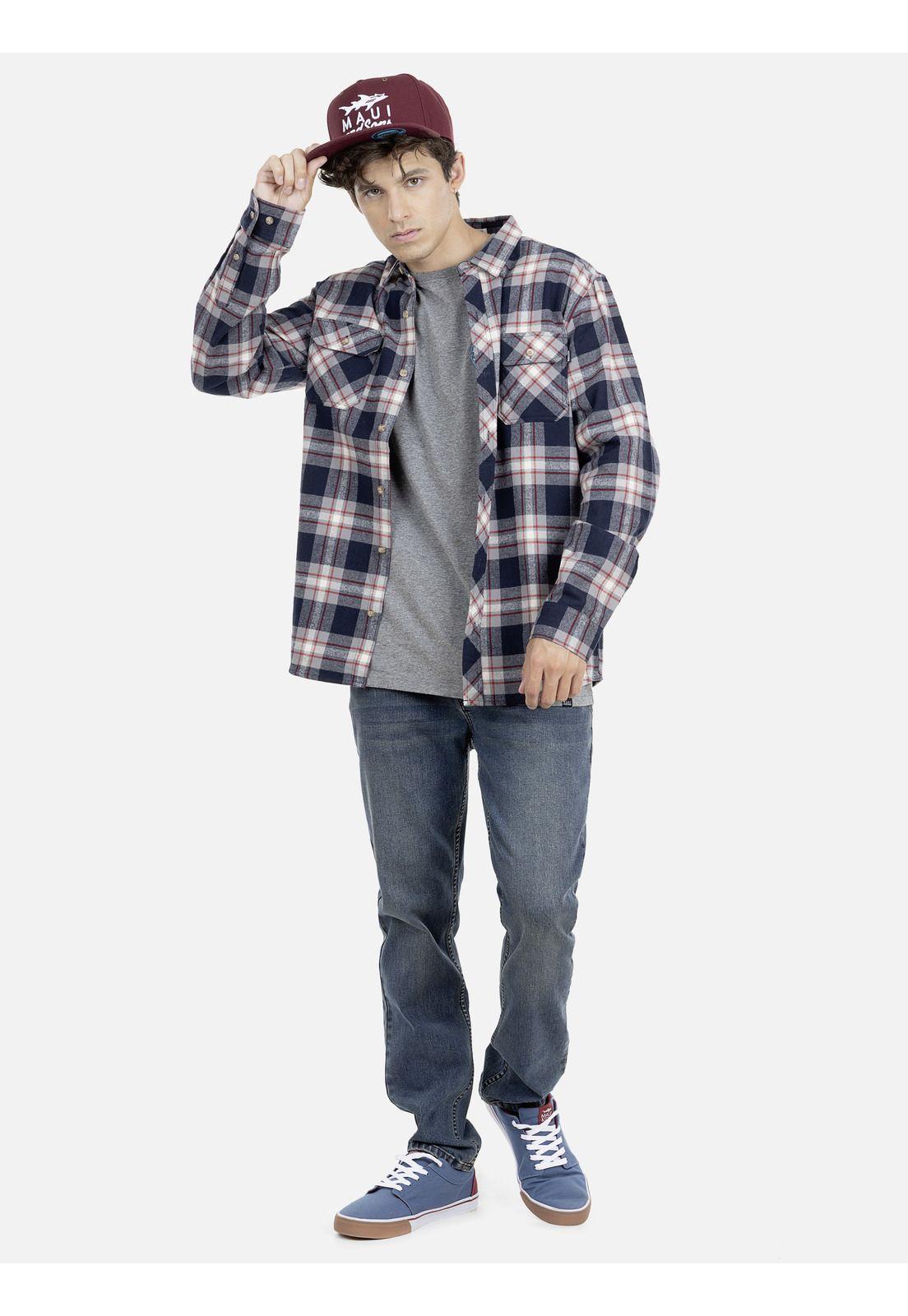 Camisa Hombre Azul Maui and Sons 5C131-MI19-3