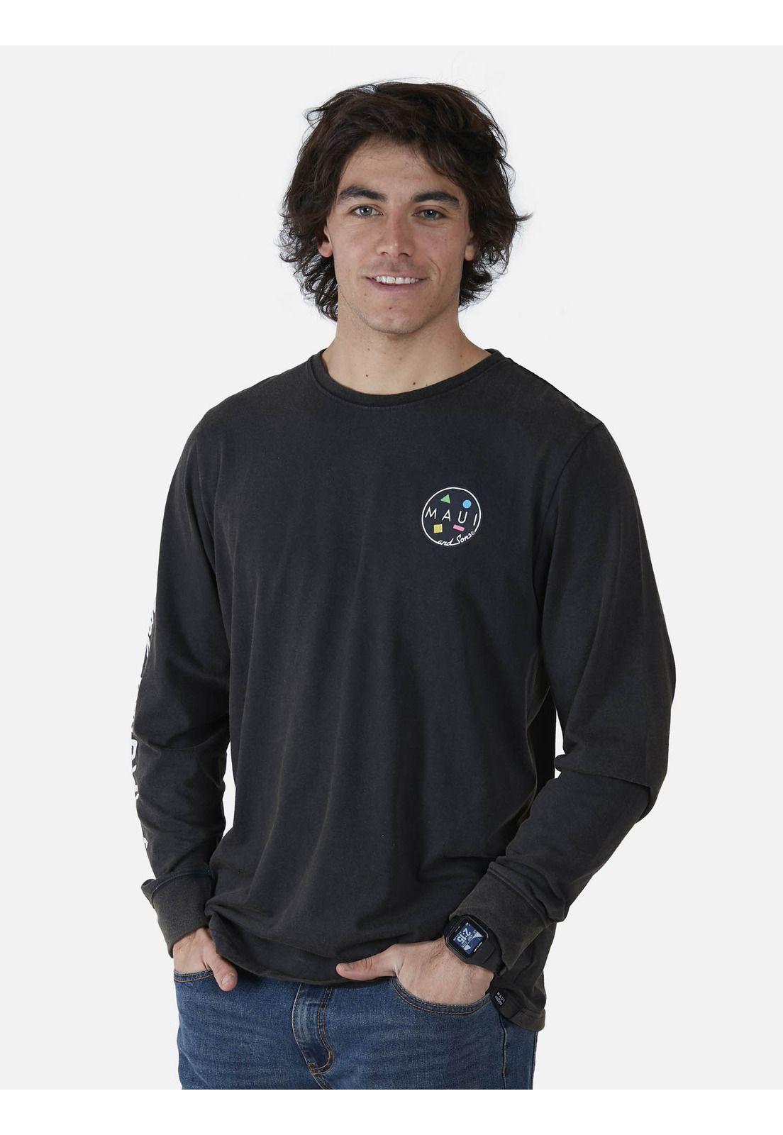 Polera  Hombre Negro 5P570-MV22 Maui And Sons-0