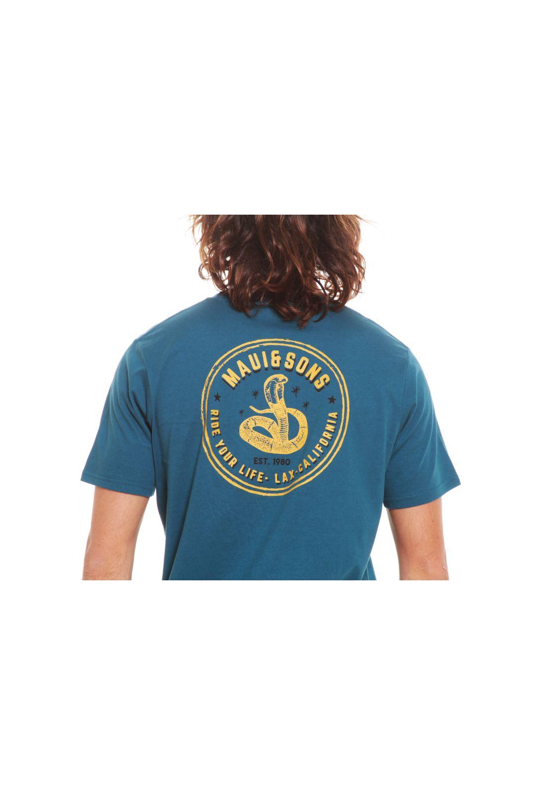 Polera Hombre 5P167-MV20 Azul Maui and Sons-2