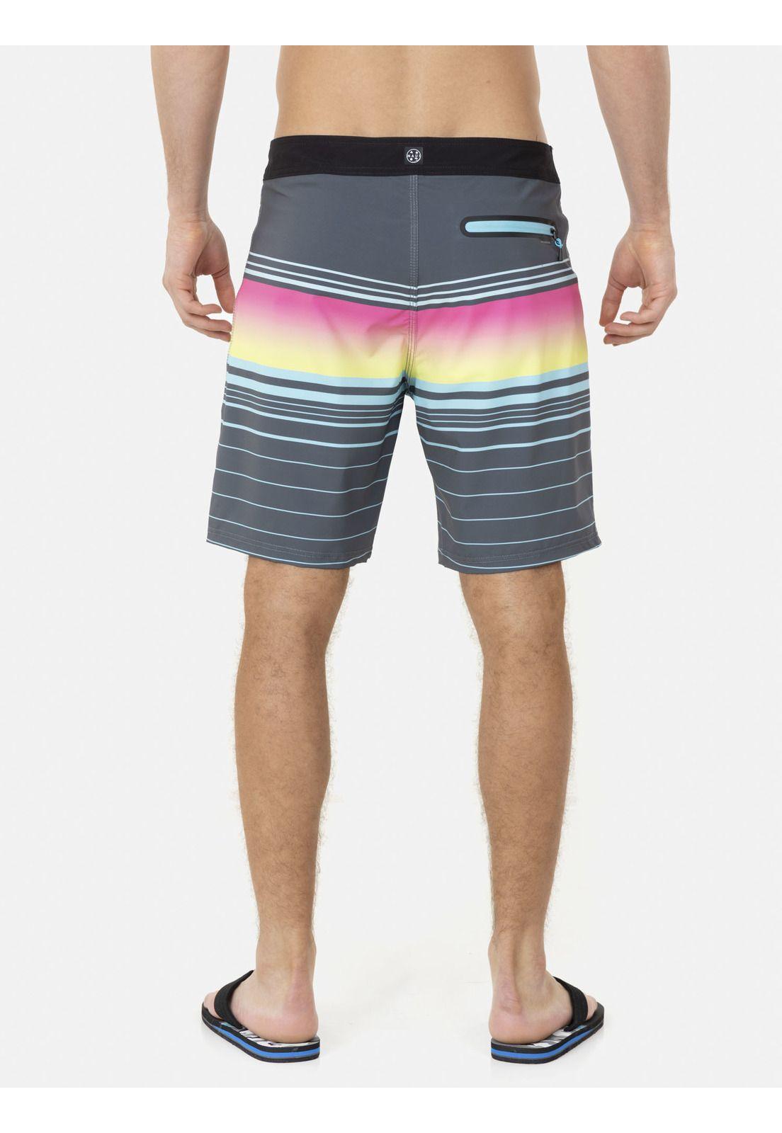 Traje de Baño Stretch 5T1796 Hombre Gris Maui and Sons-0