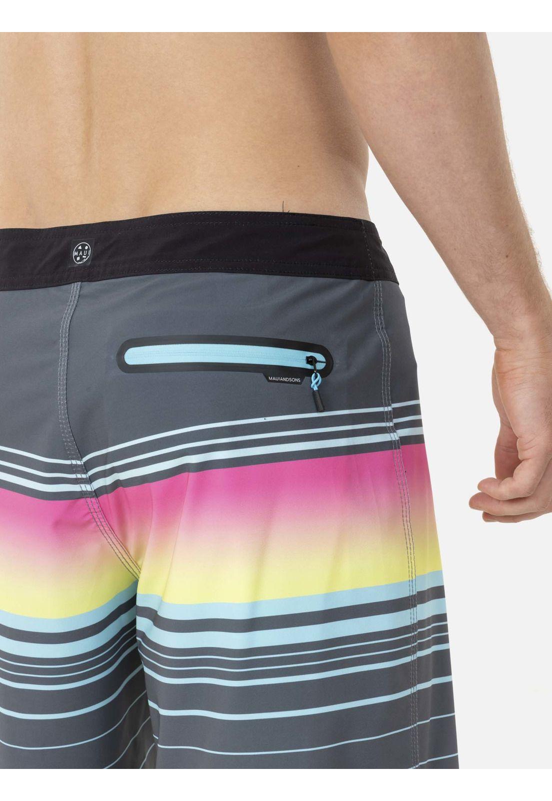 Traje de Baño Stretch 5T1796 Hombre Gris Maui and Sons-2