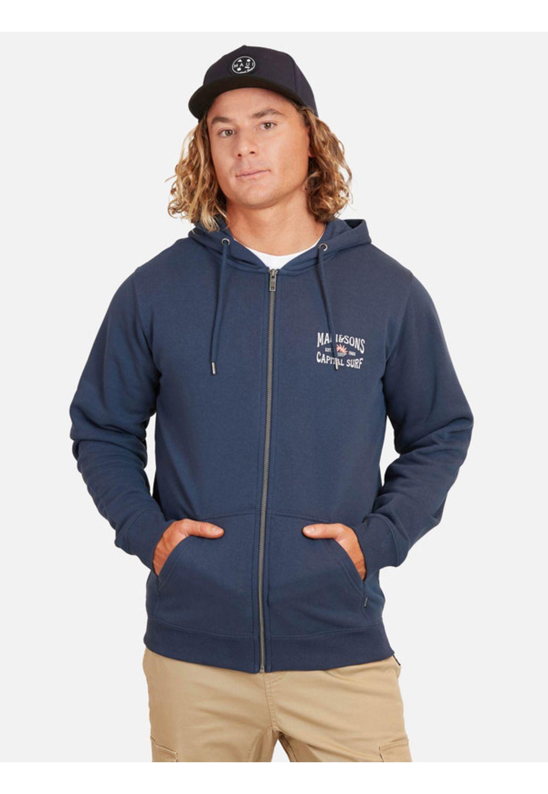 Poleron Ocean Sun Fz Hombre Azul Maui And Sons-0