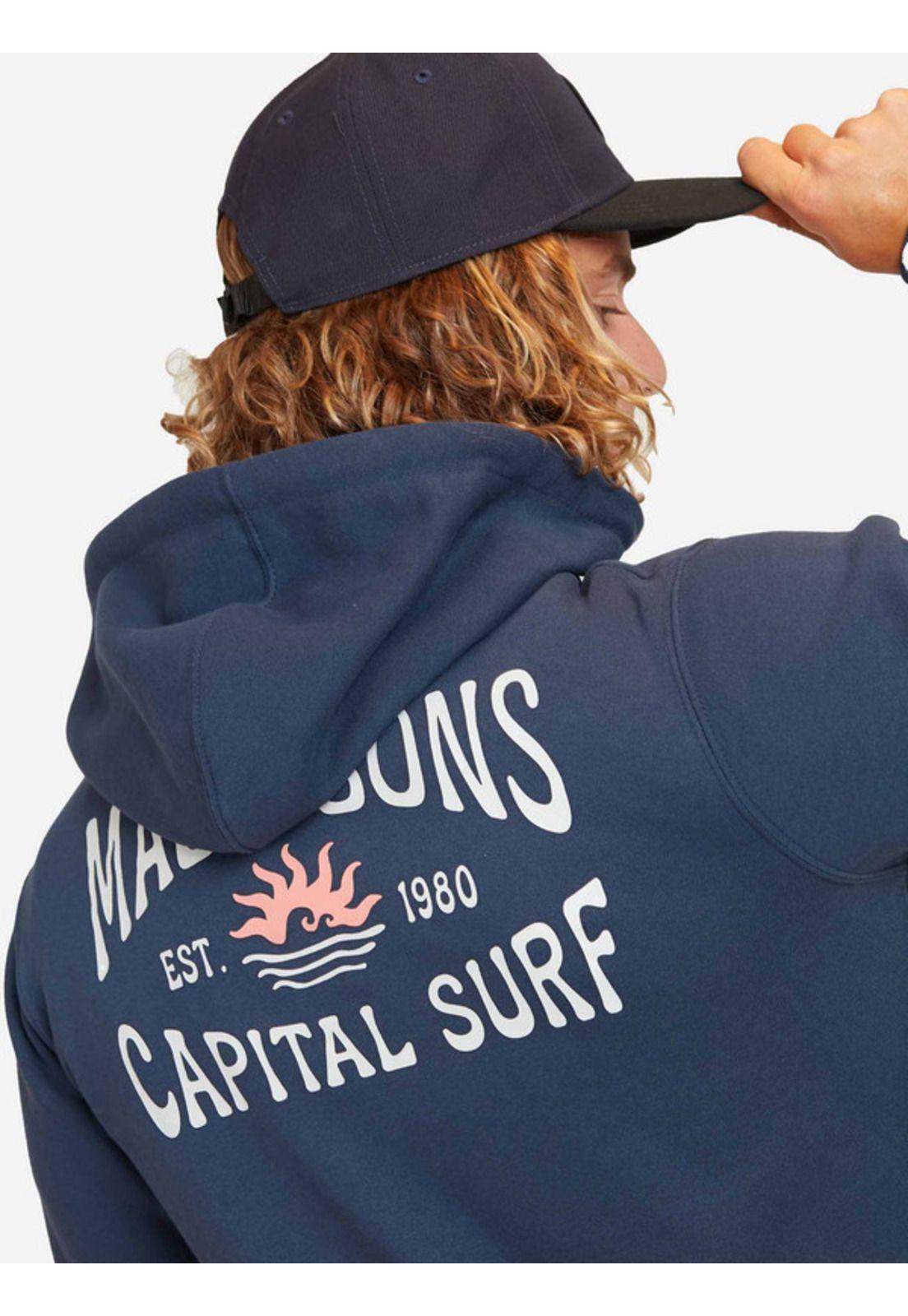 Poleron Ocean Sun Fz Hombre Azul Maui And Sons-2