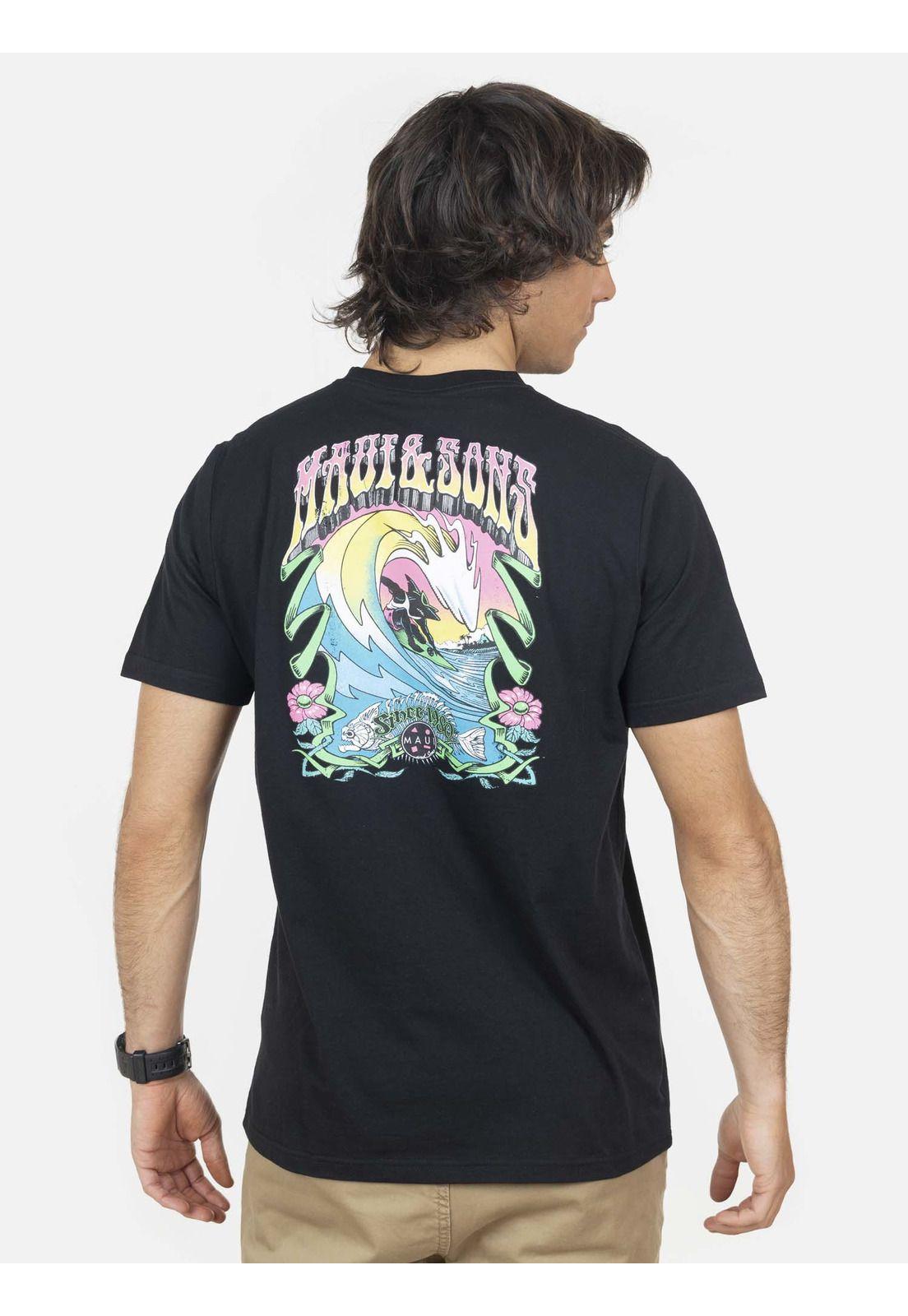 Polera Hombre Negro 5P401-MV22 Maui And Sons-1