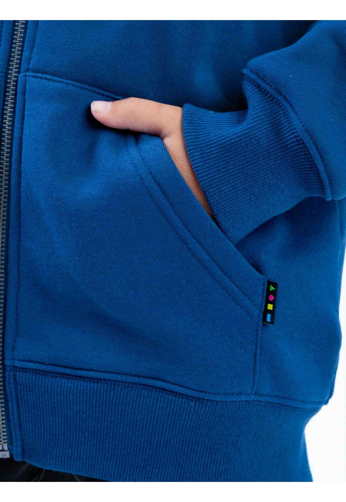 Poleron FZ Skyward Celeste Infantil Maui And Sons-4