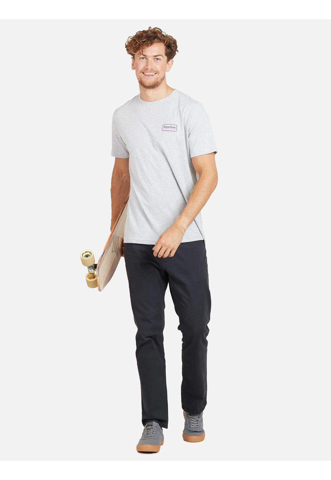 Polera ESTABLISHED 1980 SS TEE Hombre Gris Maui & Sons-2
