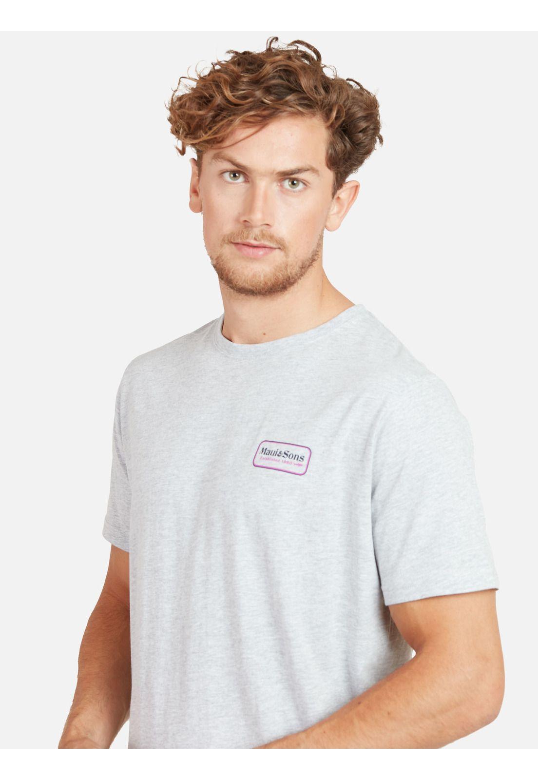 Polera ESTABLISHED 1980 SS TEE Hombre Gris Maui & Sons-3