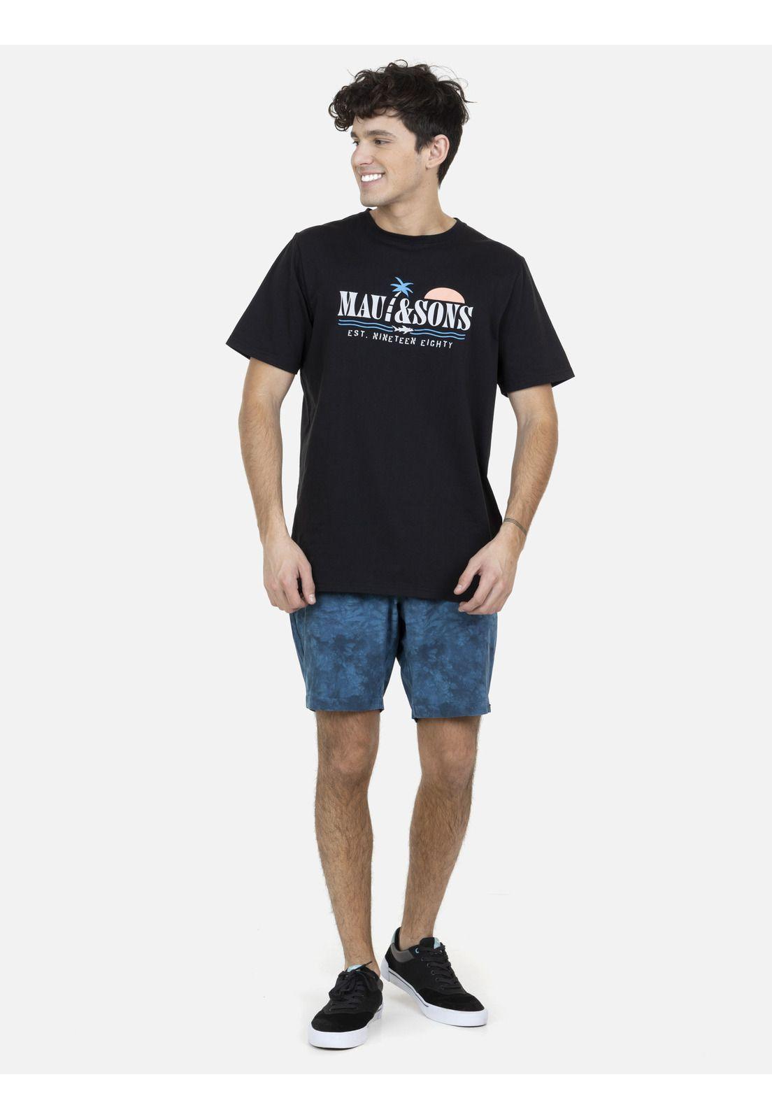 Bermuda Hibrido Hombre Azul 5B872-MV22 Maui And Sons-3