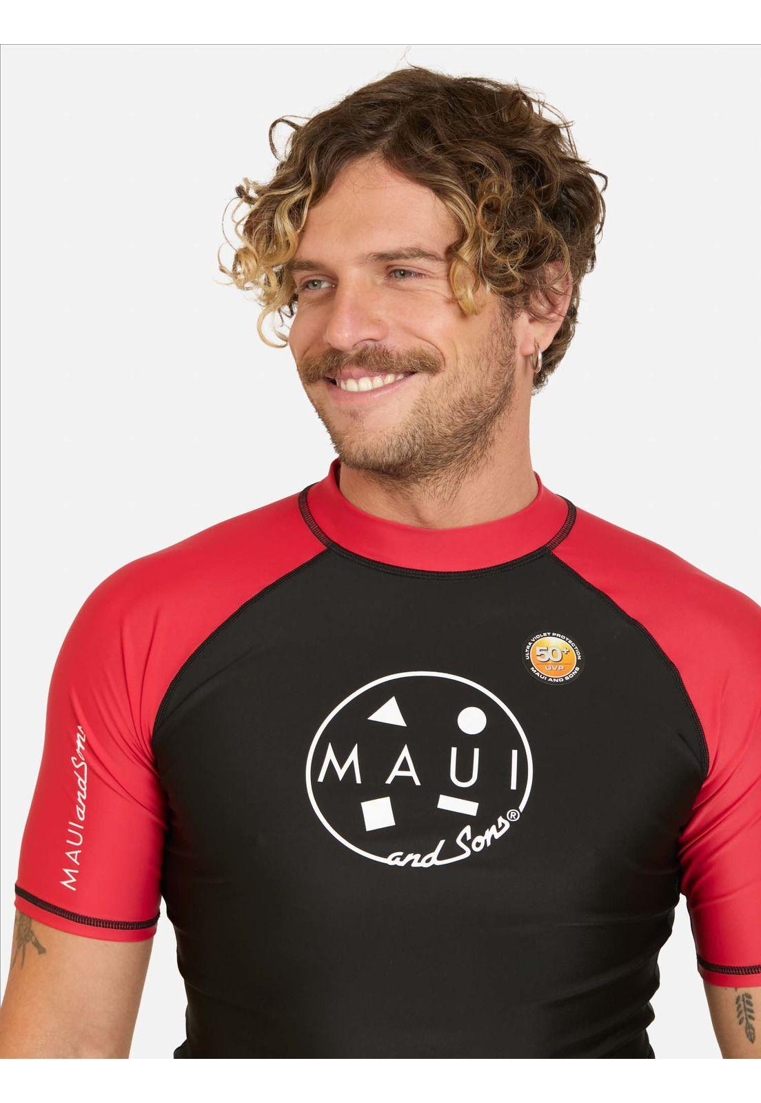Polera UVP Meika Rojo Hombre Maui And Sons-2
