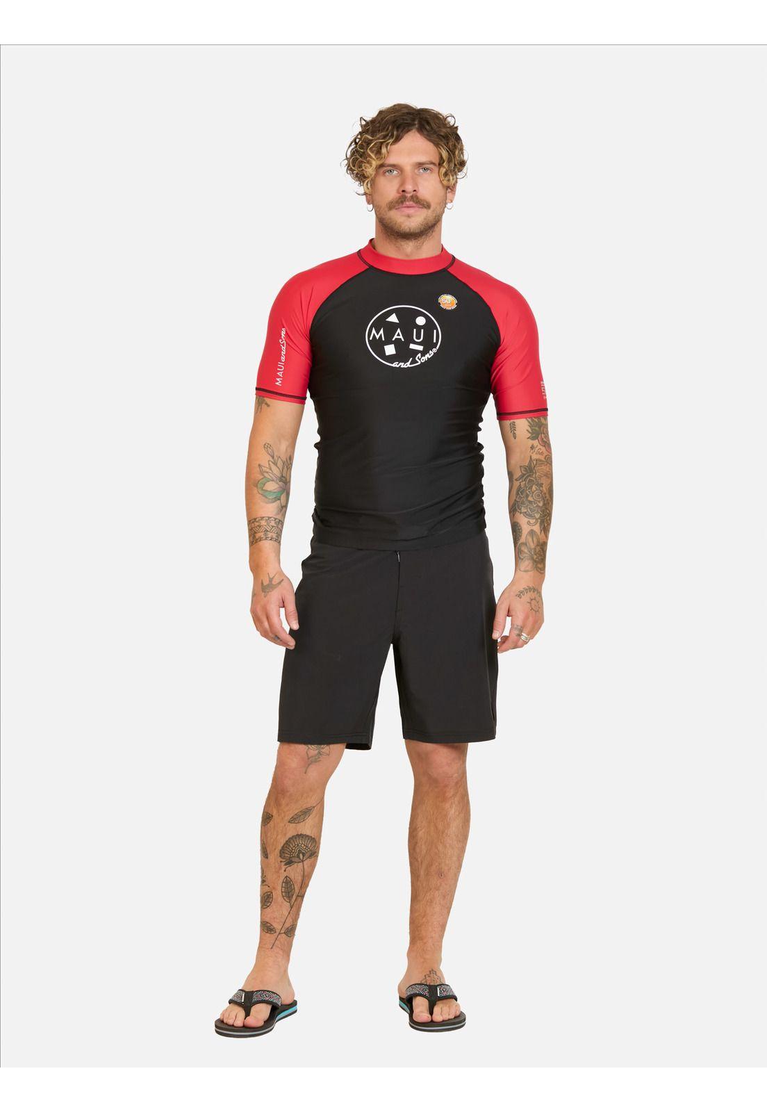 Polera UVP Meika Rojo Hombre Maui And Sons-3