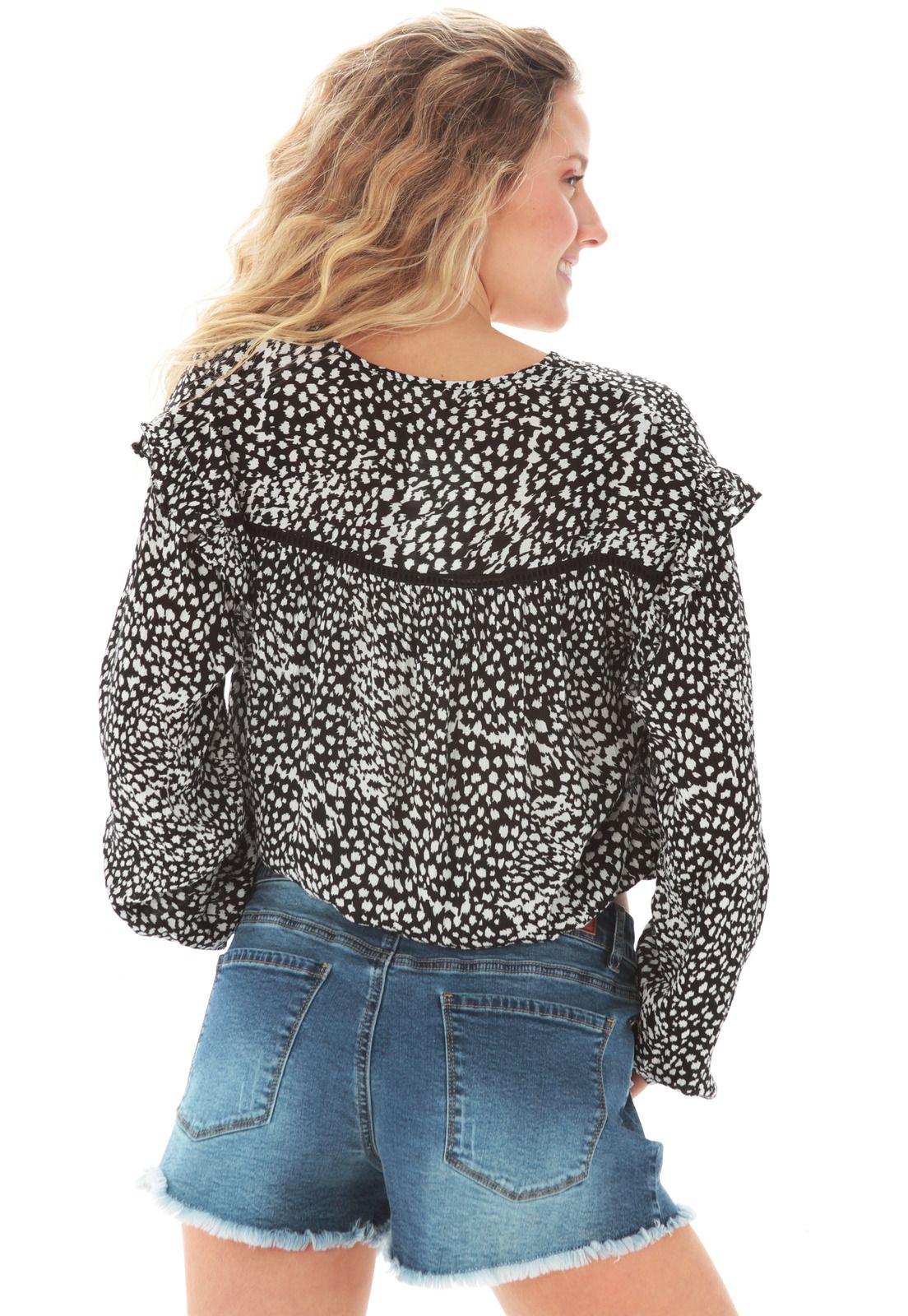 Blusa M/L Mujer 5C1206-WV21 Negro-1