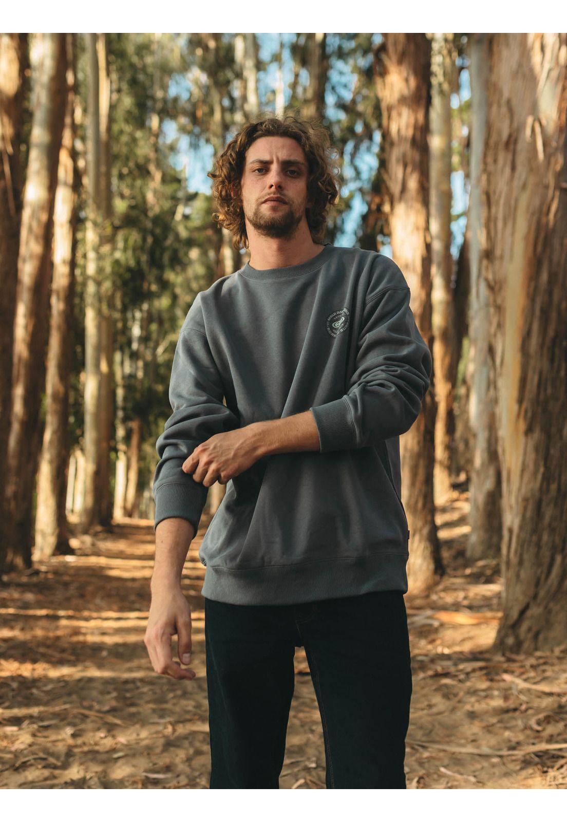 Poleron CR Oval Seal Gris Hombre Maui And Sons-1