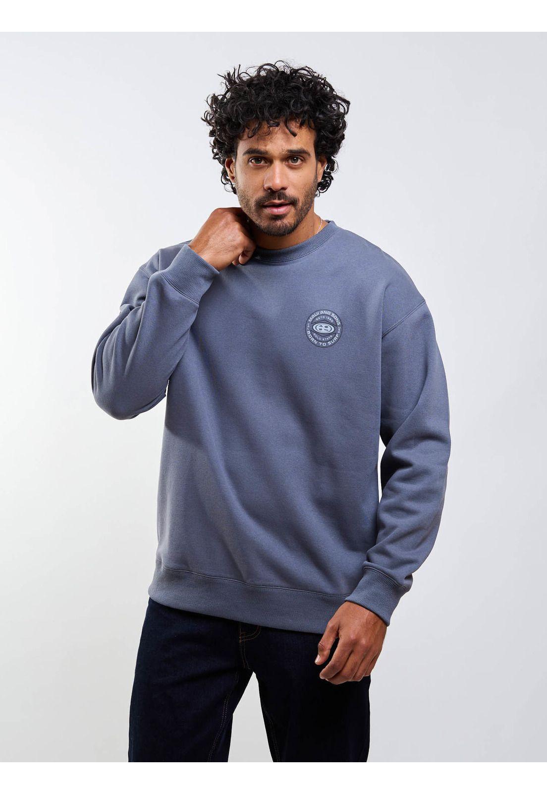 Poleron CR Oval Seal Gris Hombre Maui And Sons-4