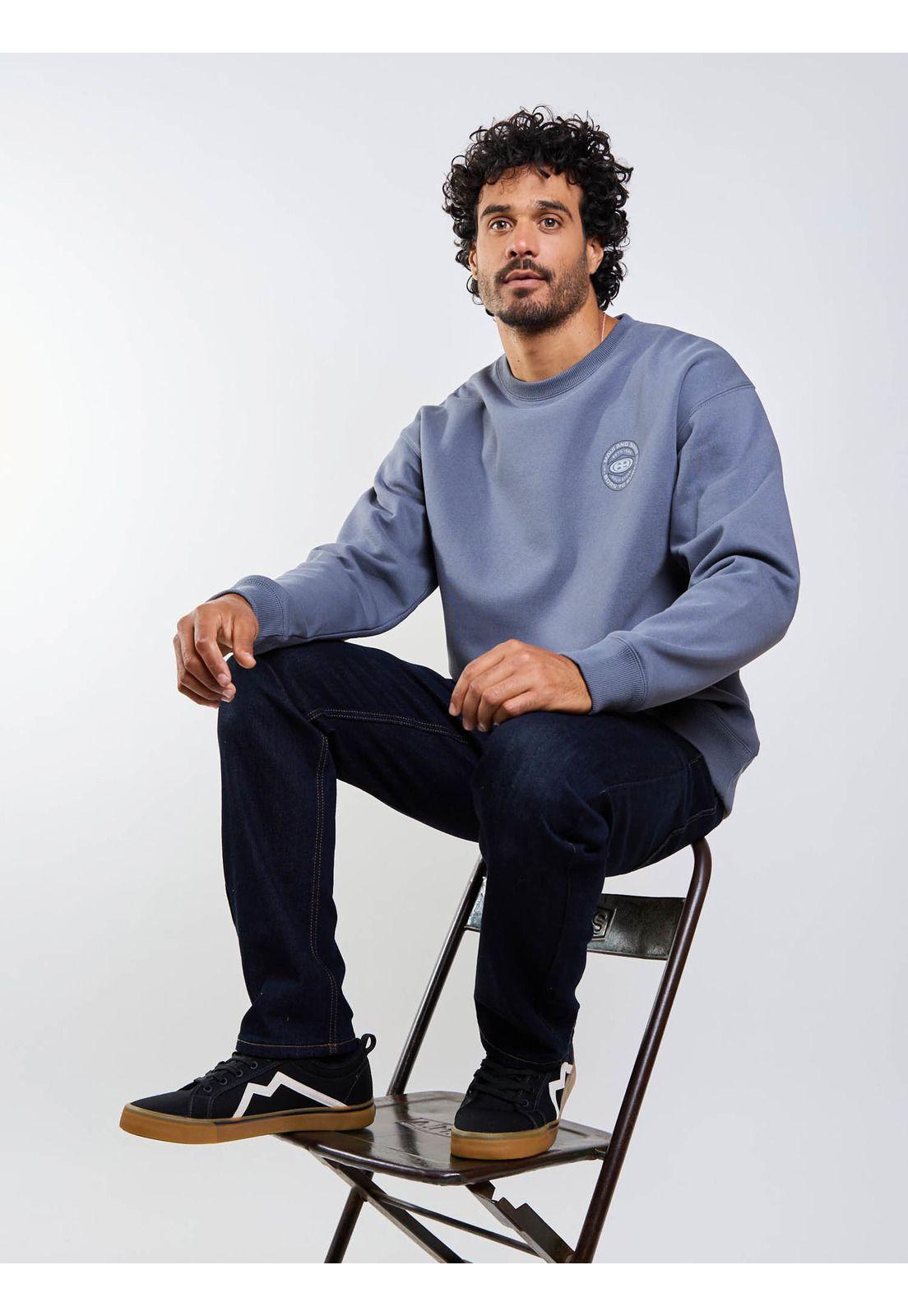 Poleron CR Oval Seal Gris Hombre Maui And Sons-9