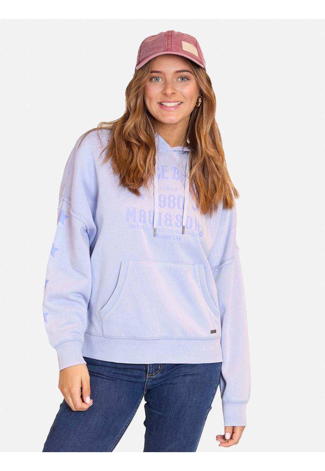 Poleron Canguro Luminous Morado Mujer Maui and Sons-0