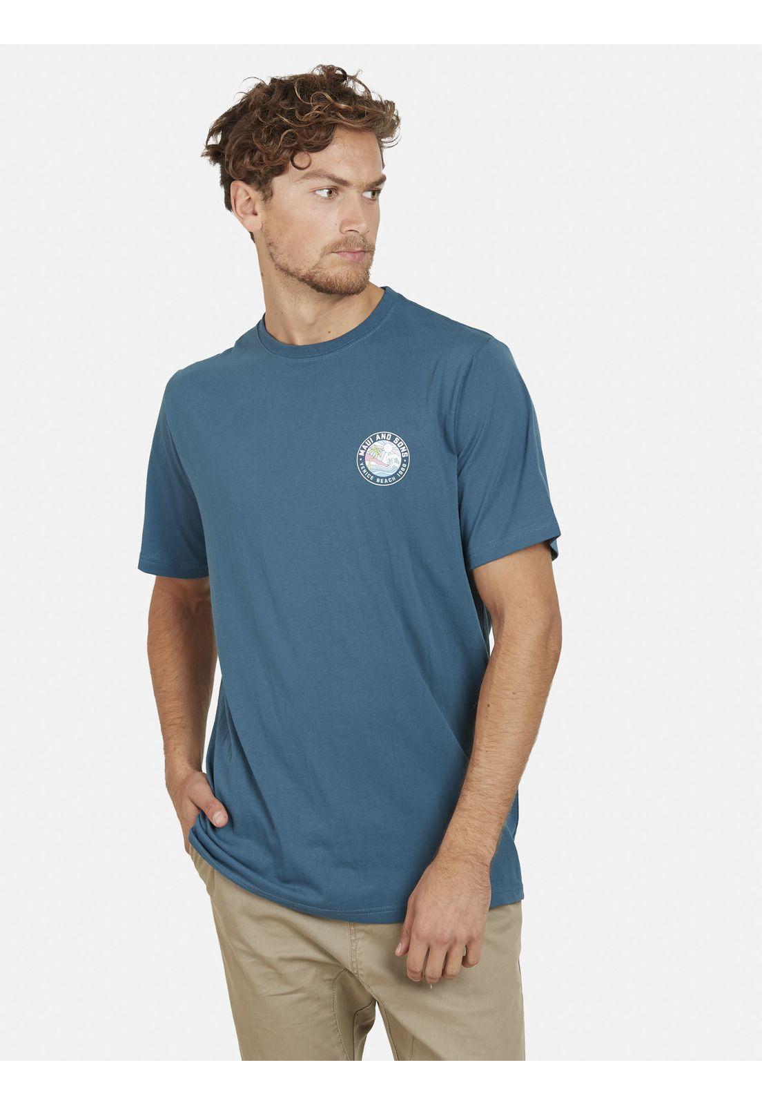 Polera VENICE 1980 Hombre Azul Maui and Sons-0