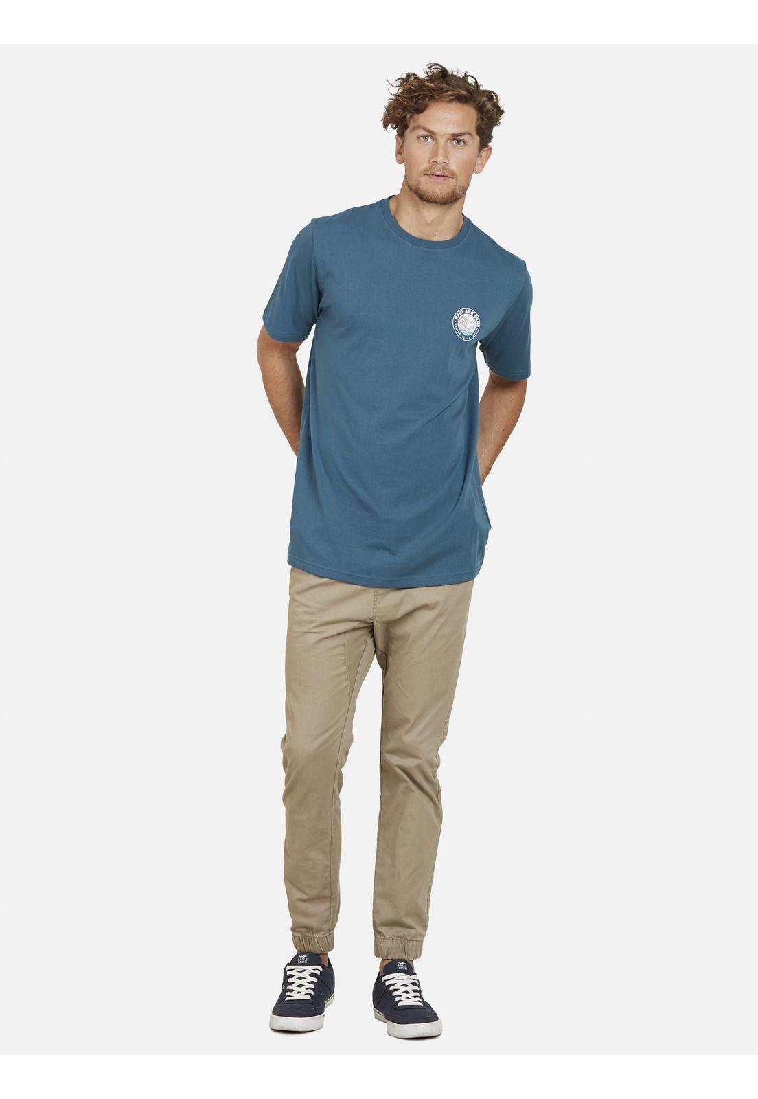 Polera VENICE 1980 Hombre Azul Maui and Sons-3