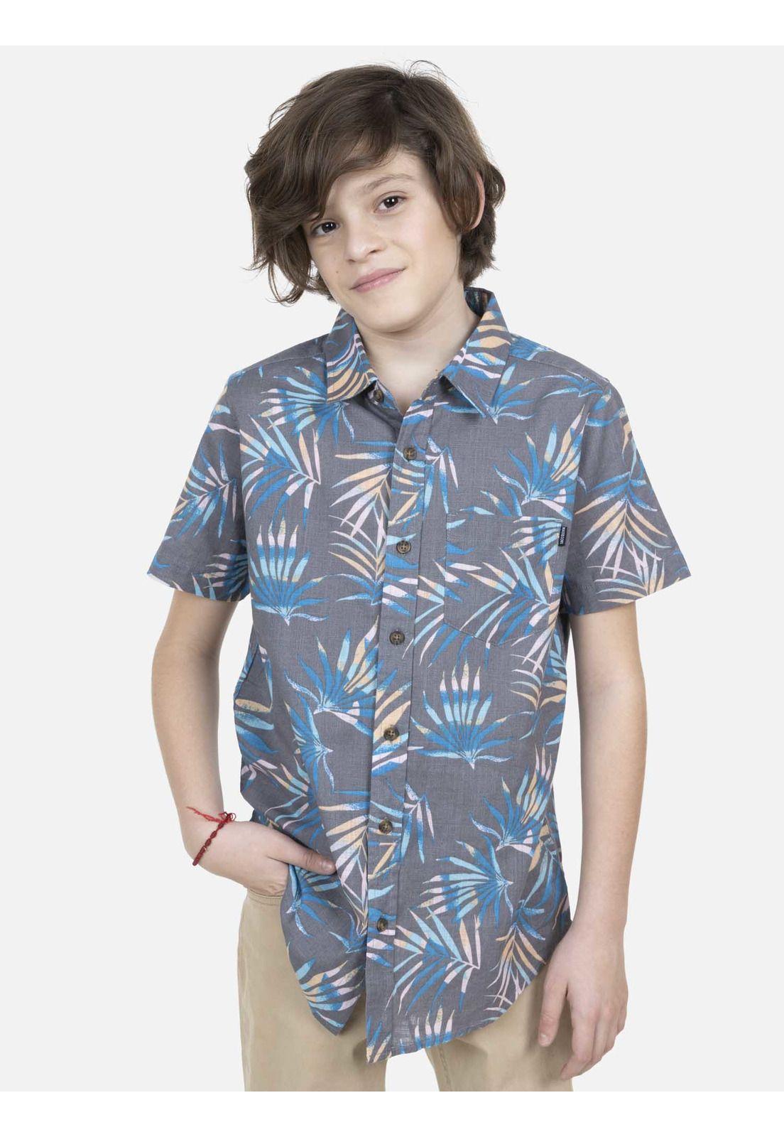 Camisa  Juvenil Gris Oscuro 5C932-MV22 Maui And Sons-0