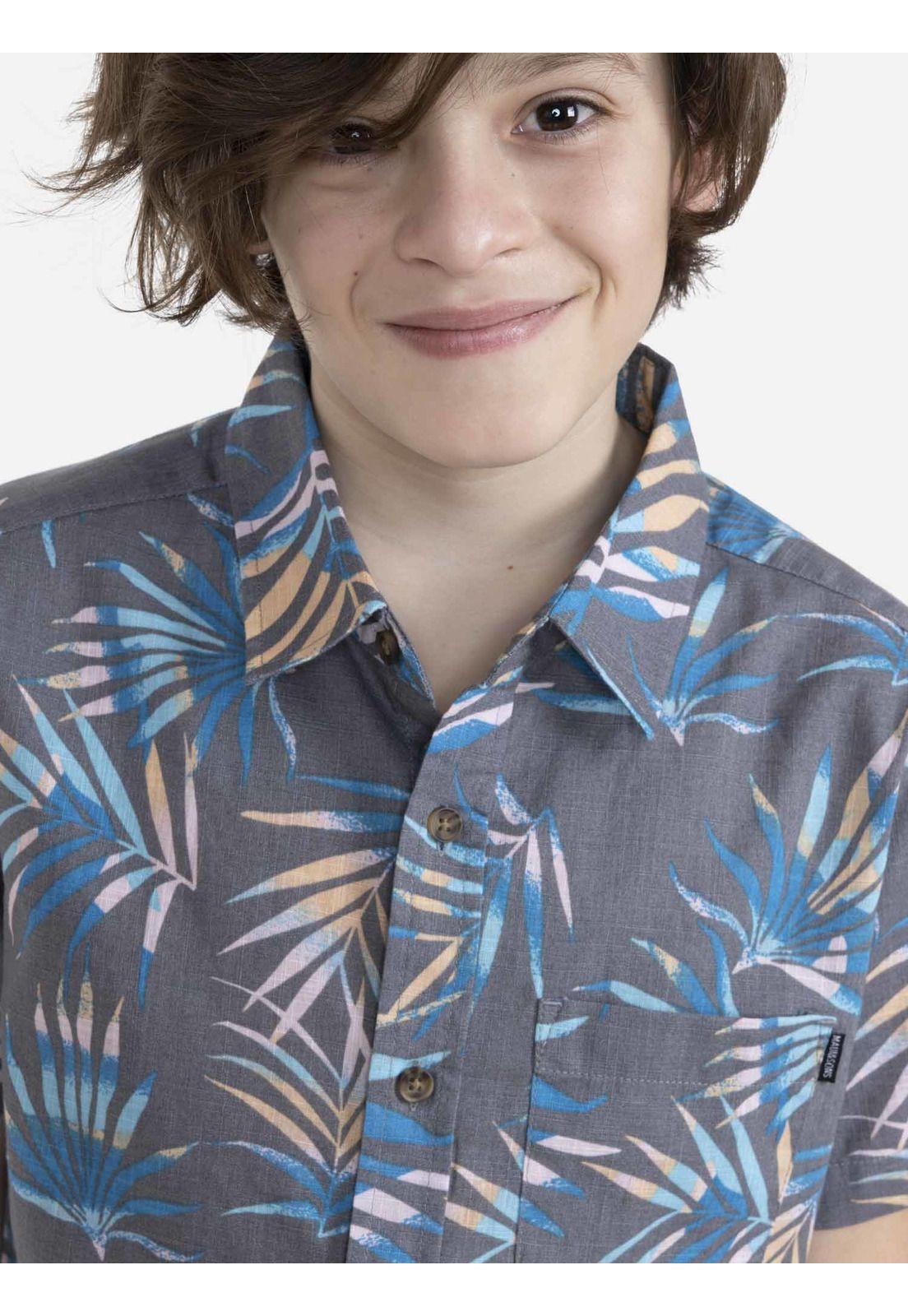 Camisa  Juvenil Gris Oscuro 5C932-MV22 Maui And Sons-2