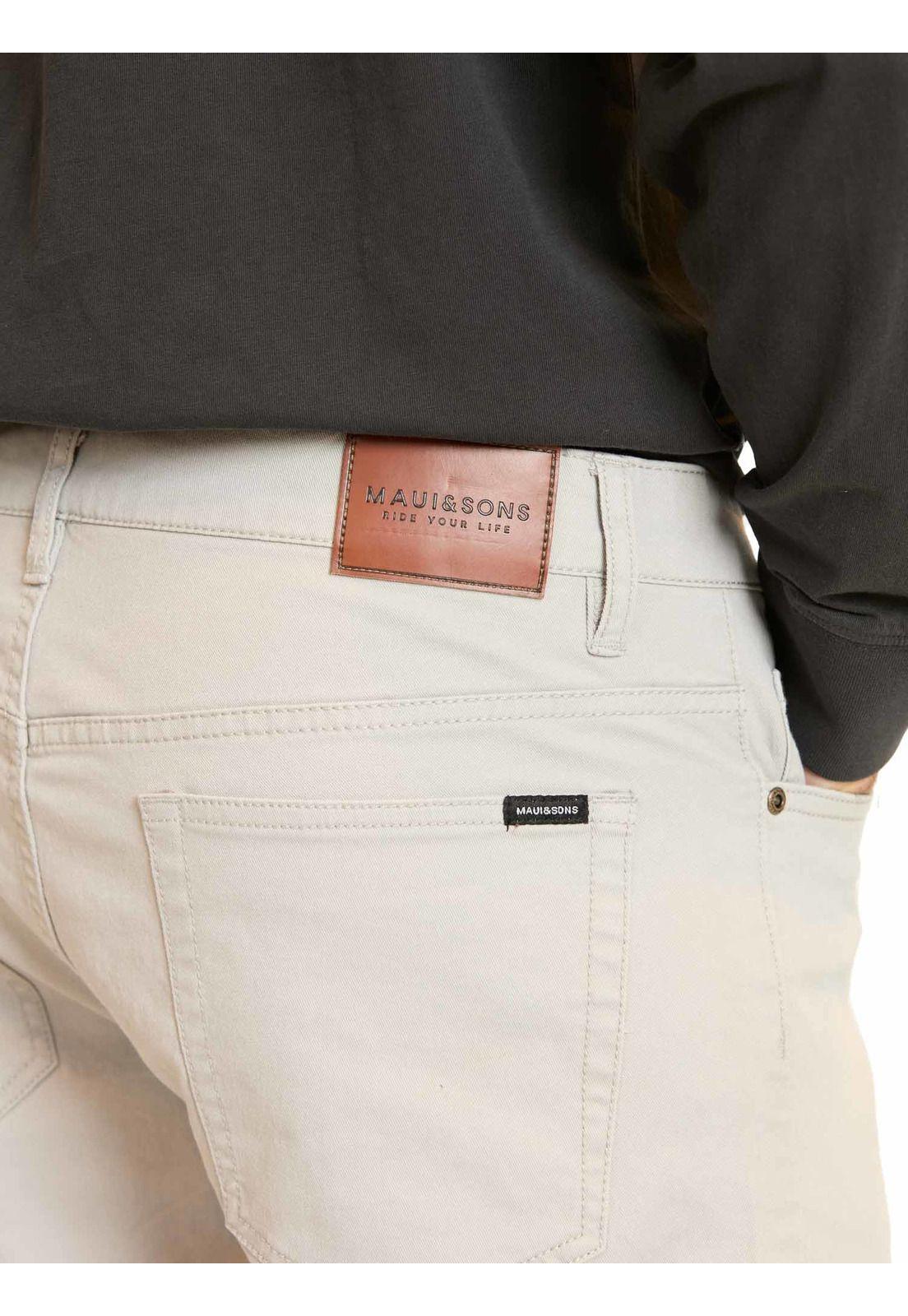 Pantalón Riptide Beige Hombre Maui And Sons-4