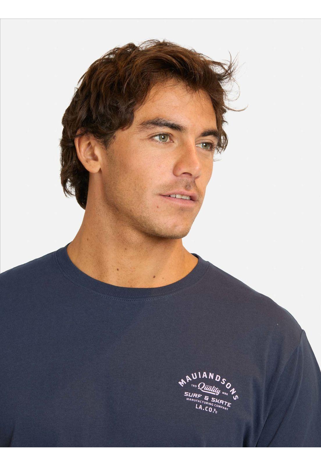 Polera MC Fema Azul Hombre Maui And Sons-2