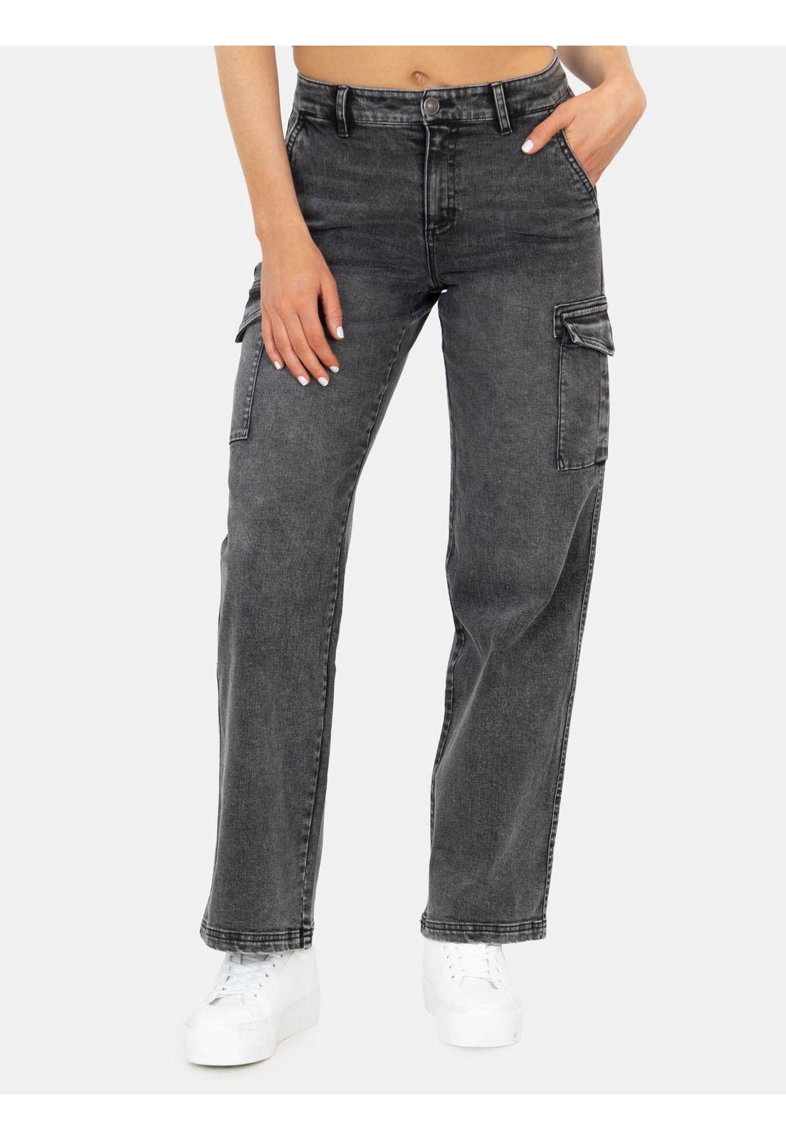 Jeans Iolana Negro Mujer Maui And Sons-1