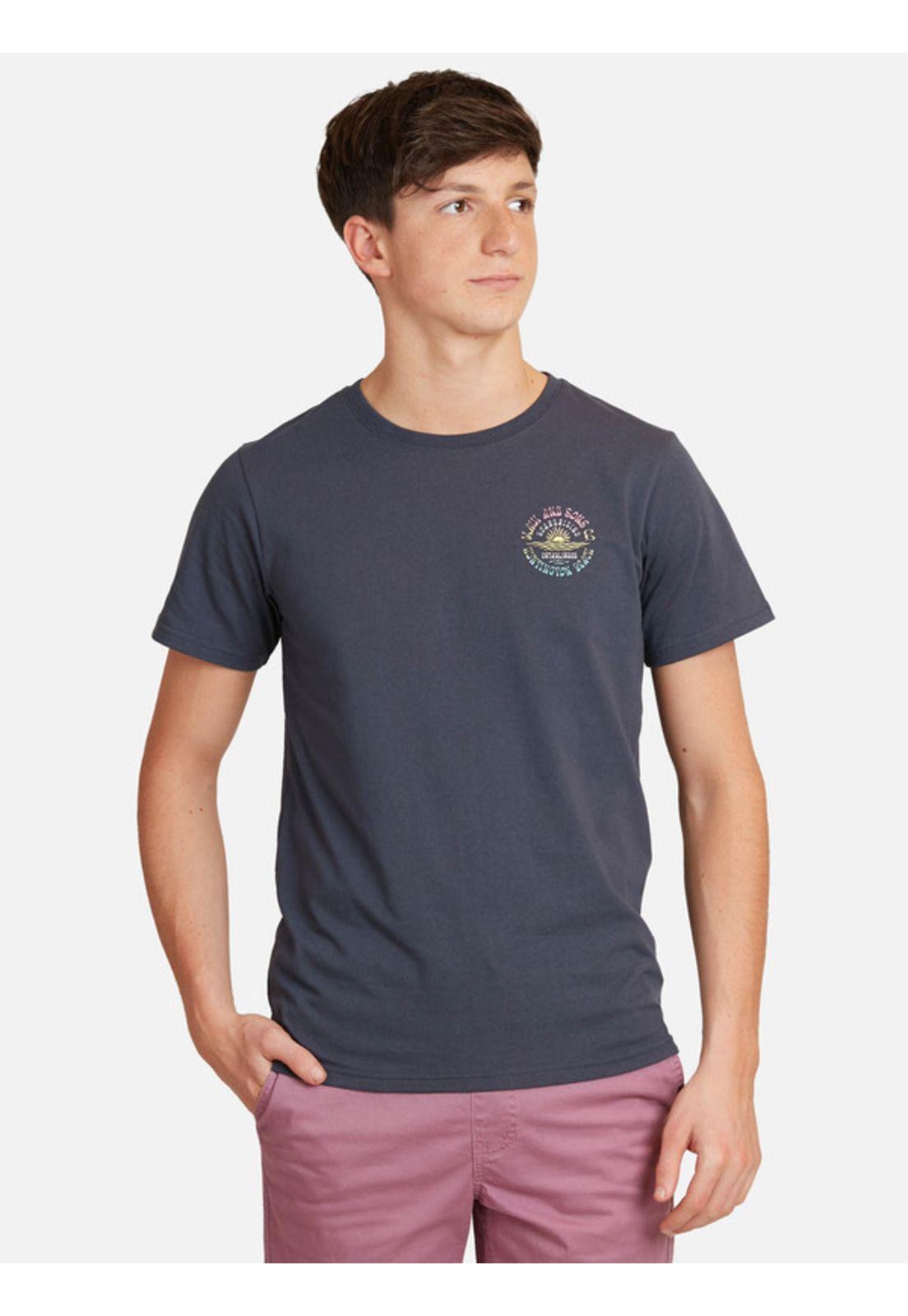 Polera Beauty Sun Juvenil Hombre Azul Maui And Sons-0