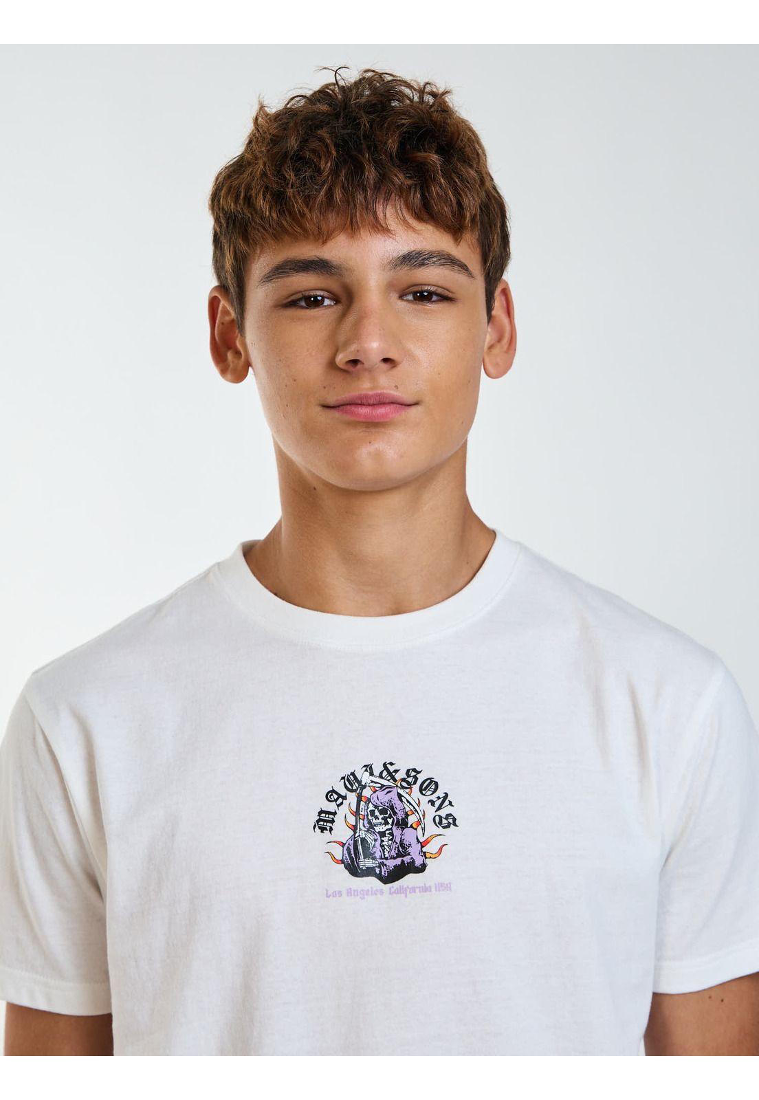 Polera MC Tribal Blanco Infantil Maui and Sons-4
