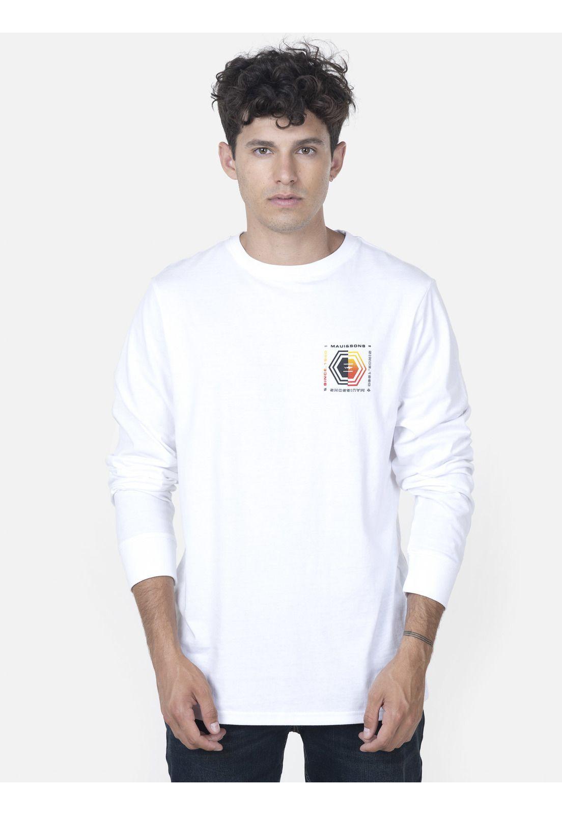 Polera Hombre 5P1231 Blanco Maui and Sons-0