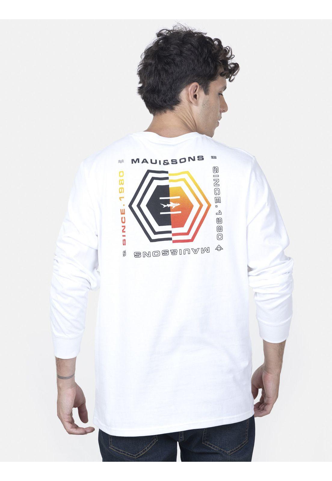 Polera Hombre 5P1231 Blanco Maui and Sons-1