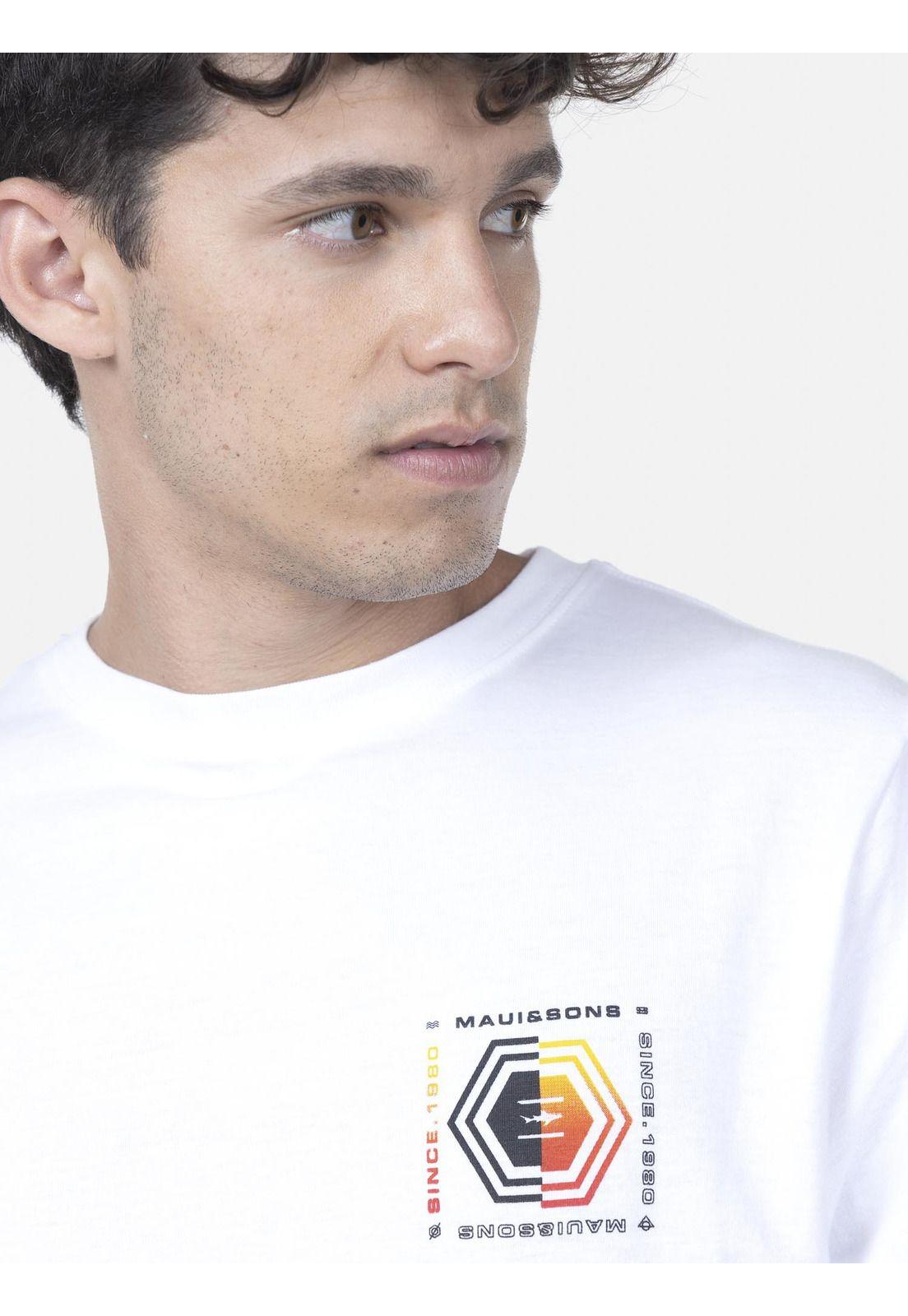 Polera Hombre 5P1231 Blanco Maui and Sons-2