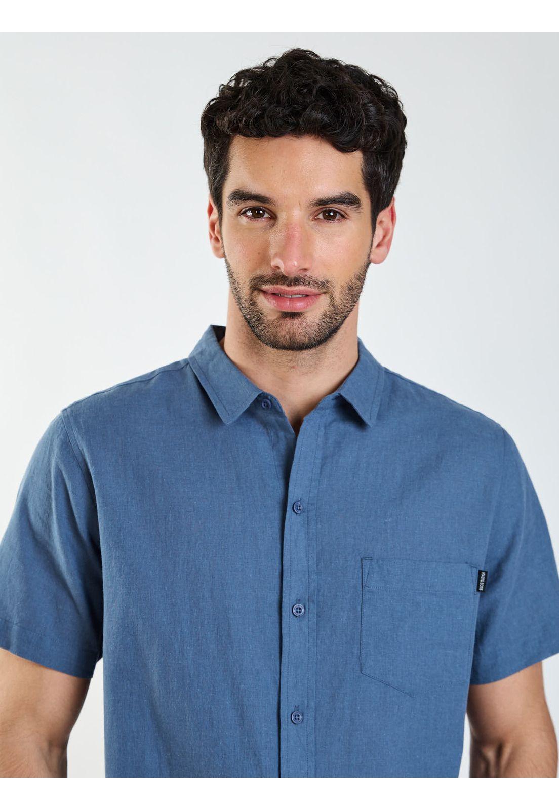 Camisa MC Koa Azul Hombre Maui and Sons-3