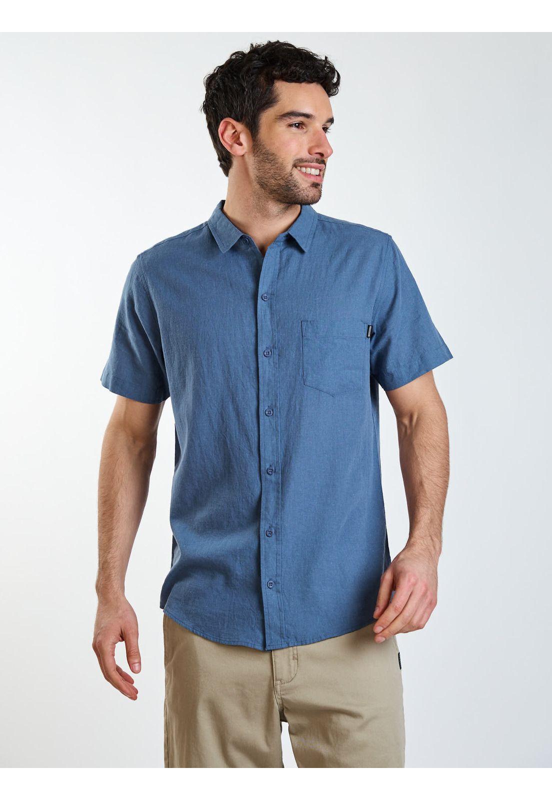 Camisa MC Koa Azul Hombre Maui and Sons-5