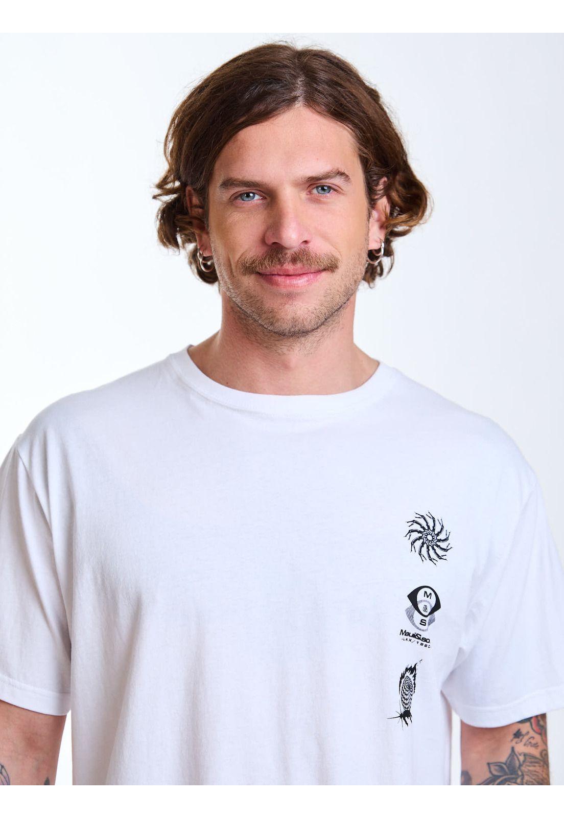 Polera MC Chill Blanco Hombre Maui and Sons-4