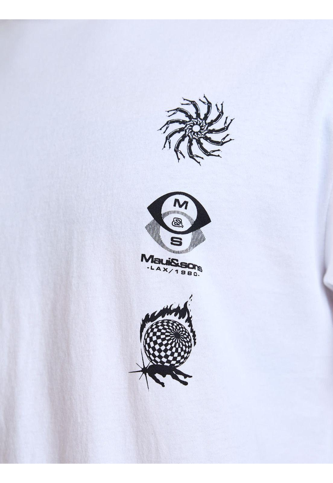 Polera MC Chill Blanco Hombre Maui and Sons-5