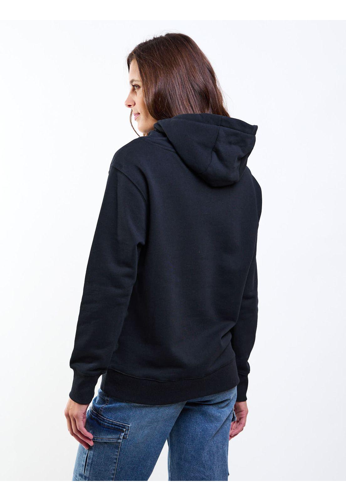 Poleron Canguro Bali Negro Mujer Maui And Sons-4