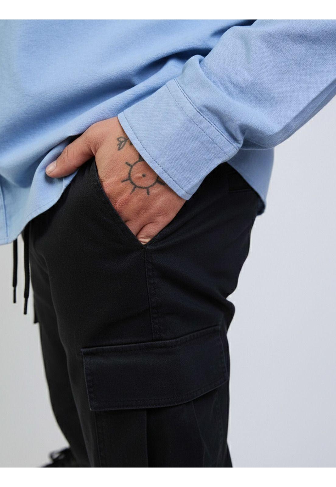 Pantalon Jogger Surfia Negro Hombre Maui And Sons-4