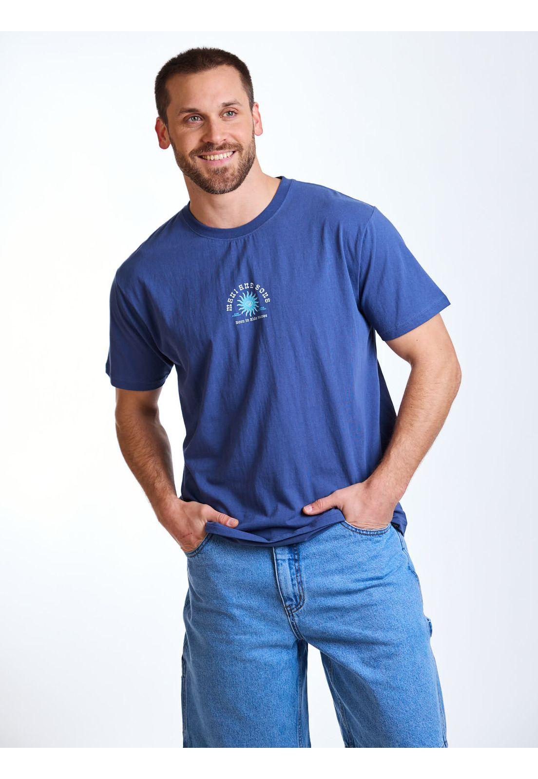 Polera MC Waves Azul Hombre Maui and Sons-5